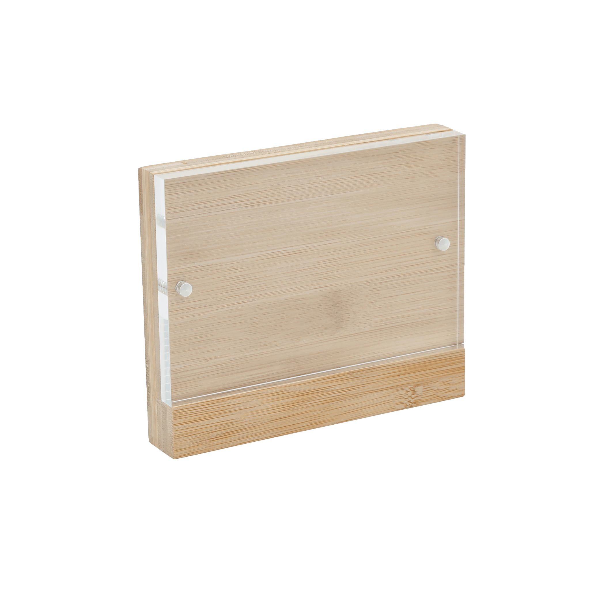 4x6 Bamboo Acrylic Frame (10 Pack) - Peleman Industries Inc. -