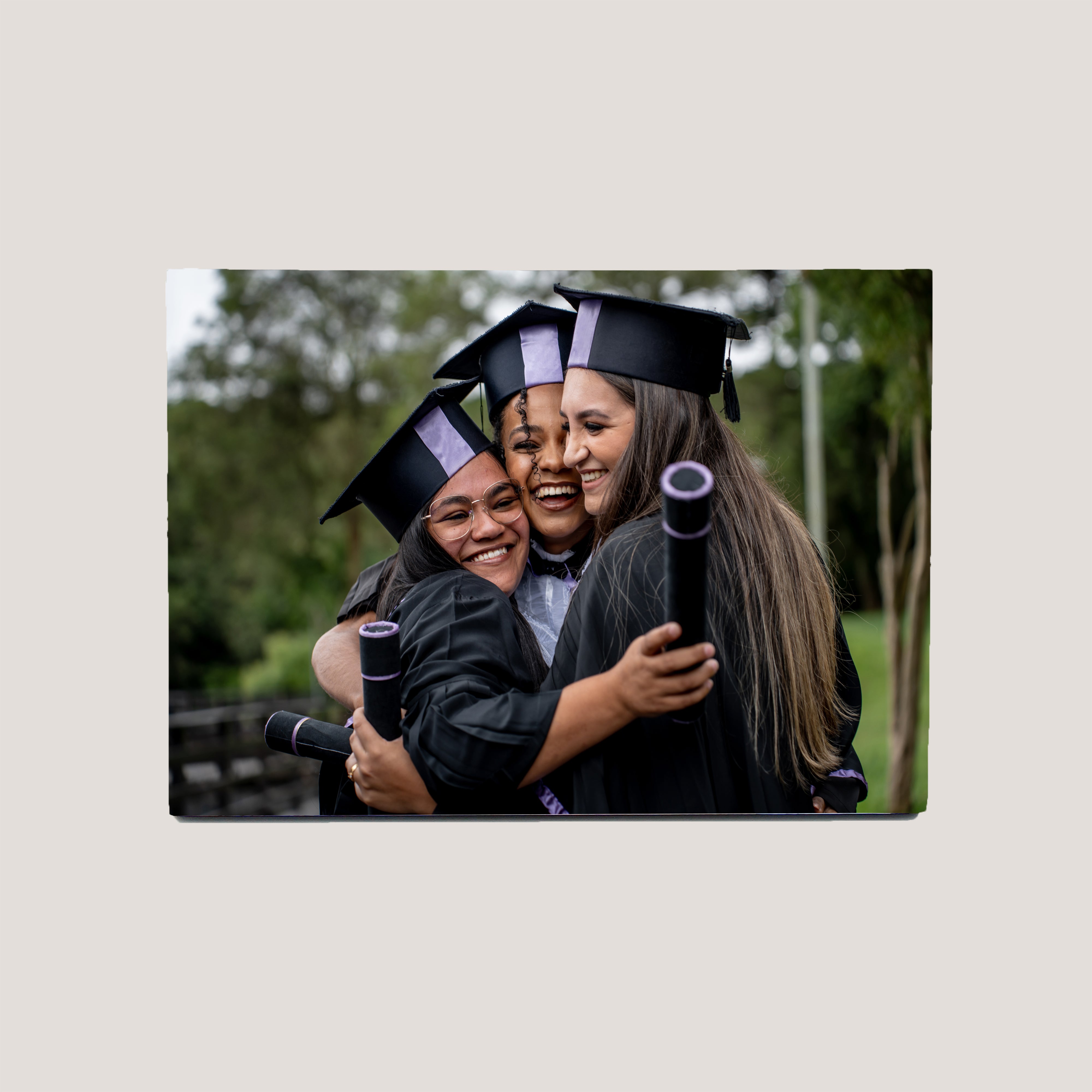 5x7 Wood Photo Panel by Peleman – premium hardboard MDF with sleek black finish for modern photo display