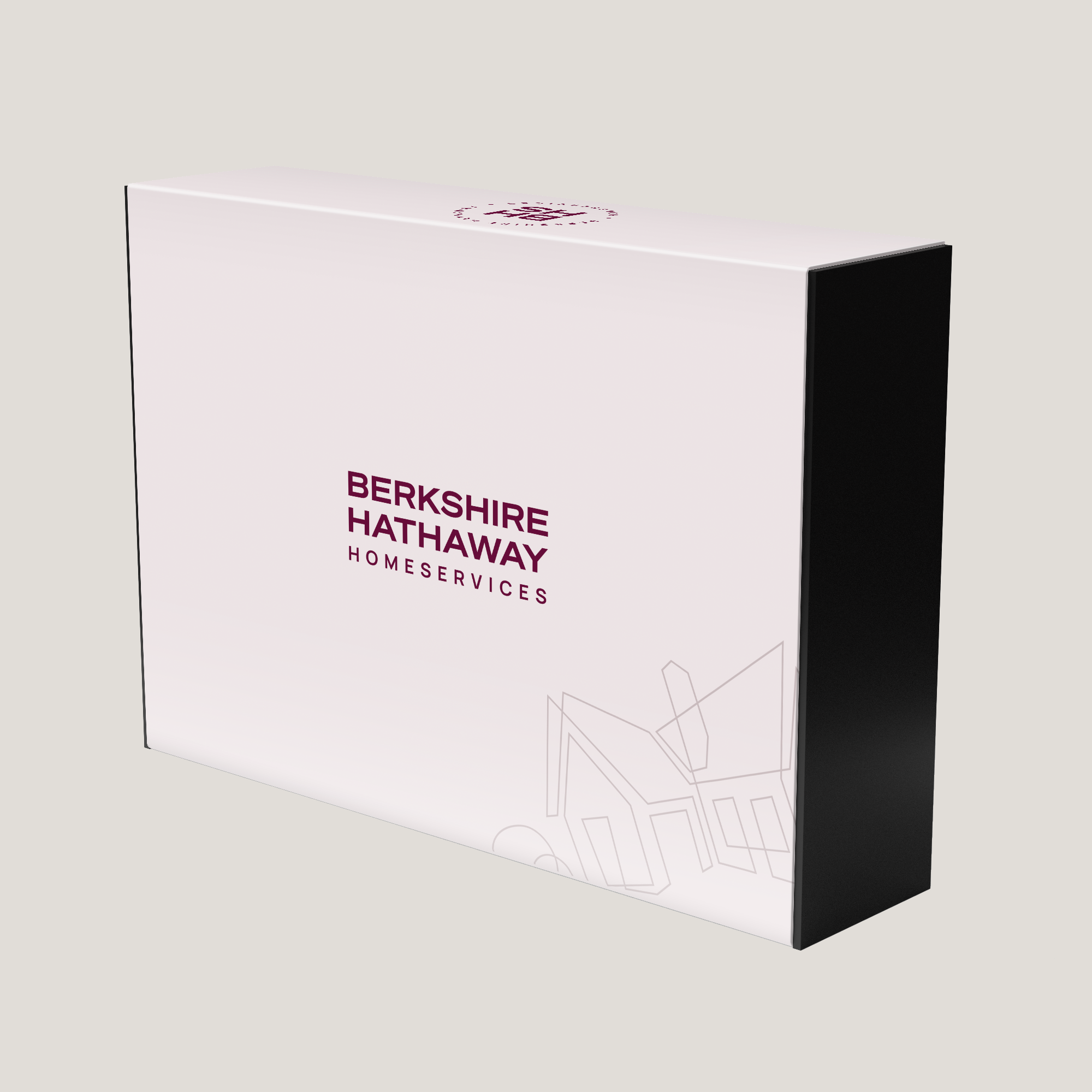 BHHS Rose Large Gift Box. Elegant rose finish with durable construction, ideal for memorable presentations, gifts, or client experiences.