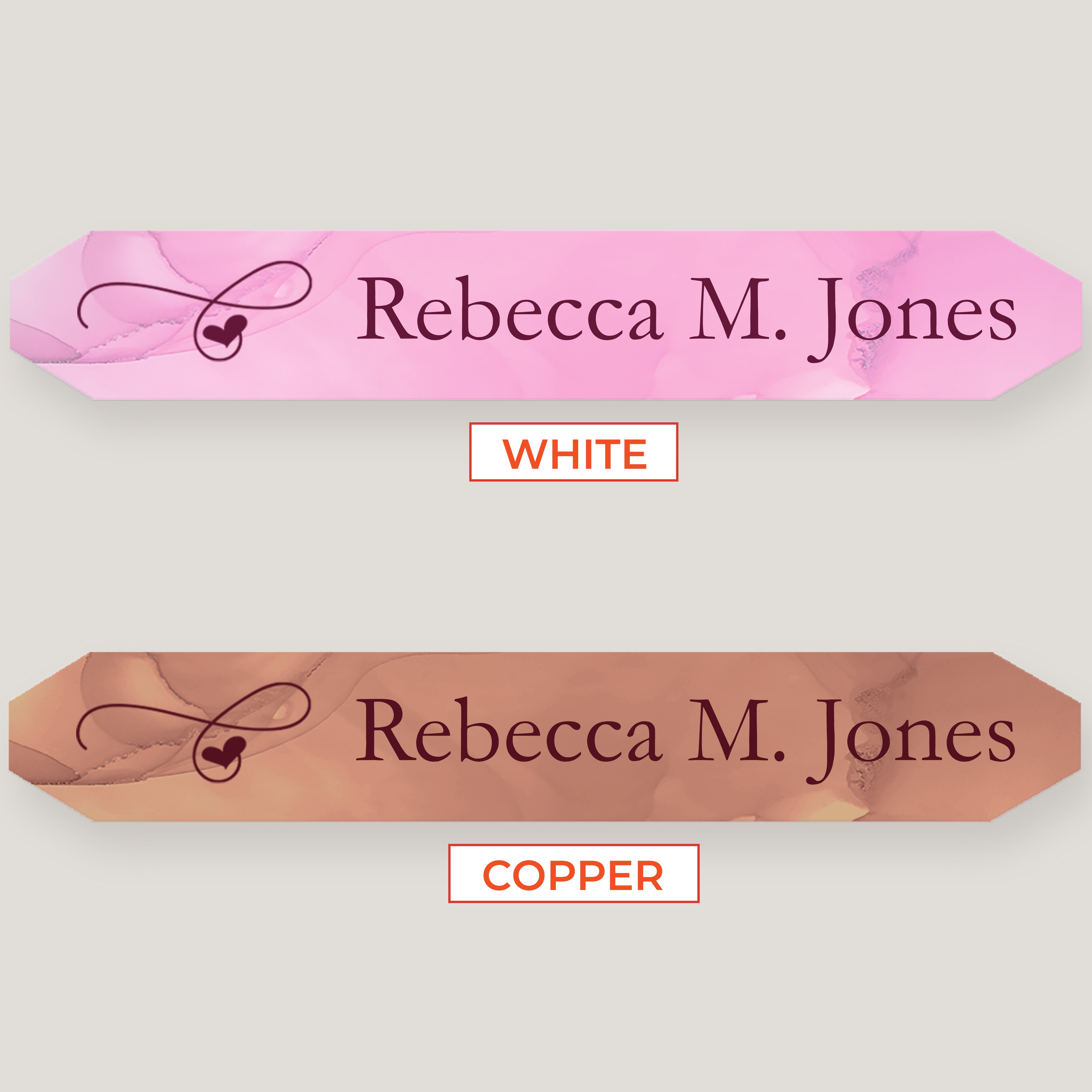Name Bar Print in Plates (10 Pack)