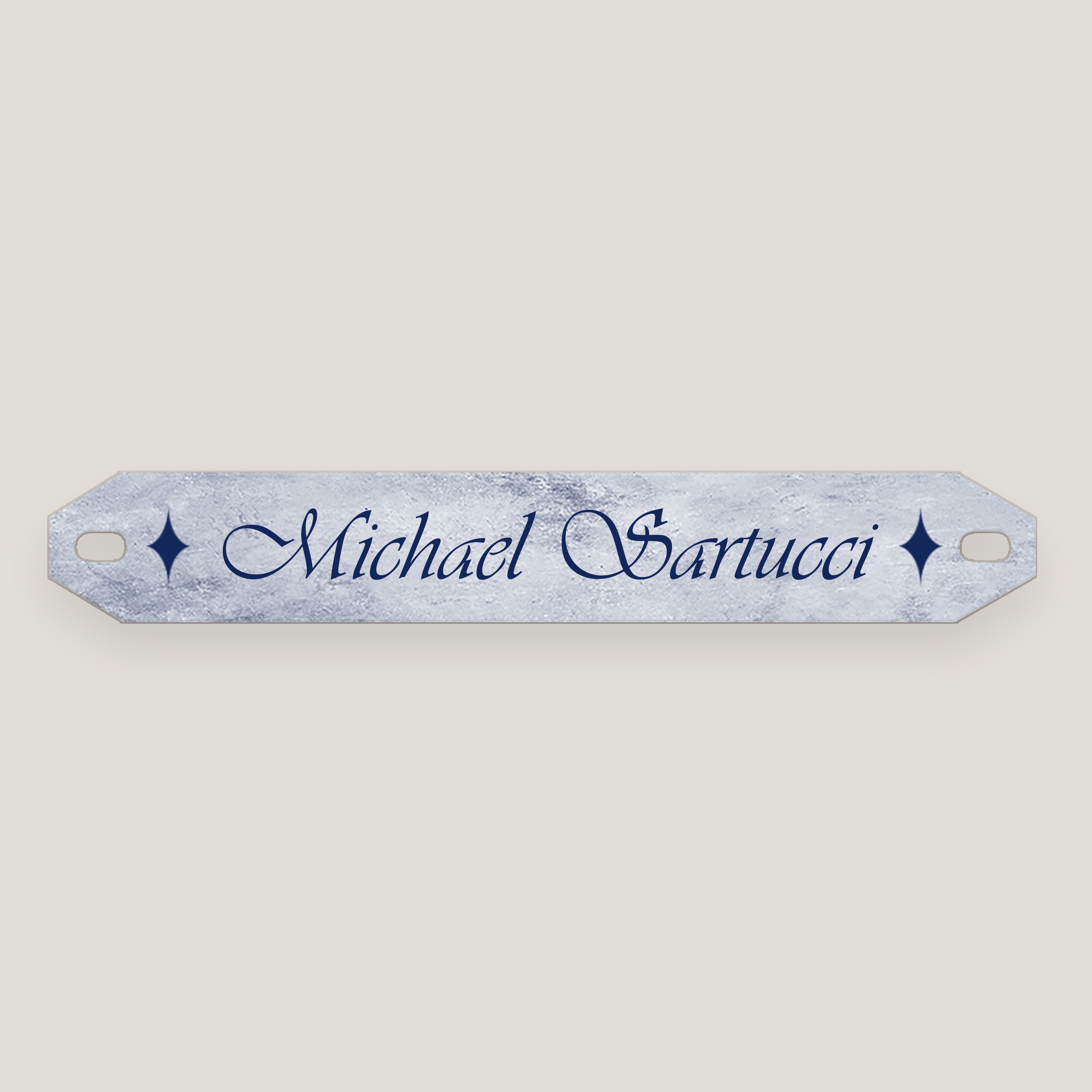 Name Bar Print in Plates (10 Pack)