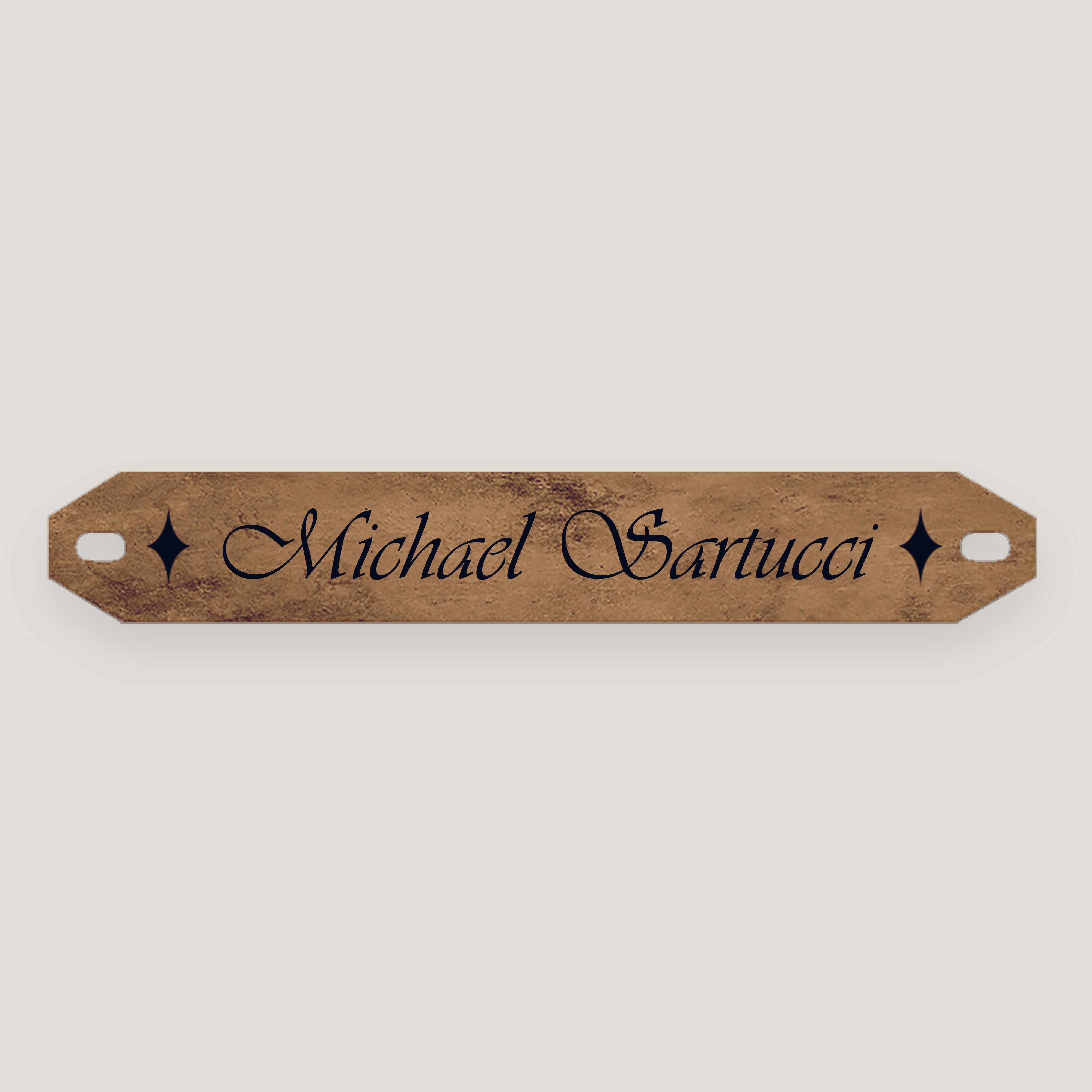 Name Bar Print in Plates (10 Pack)