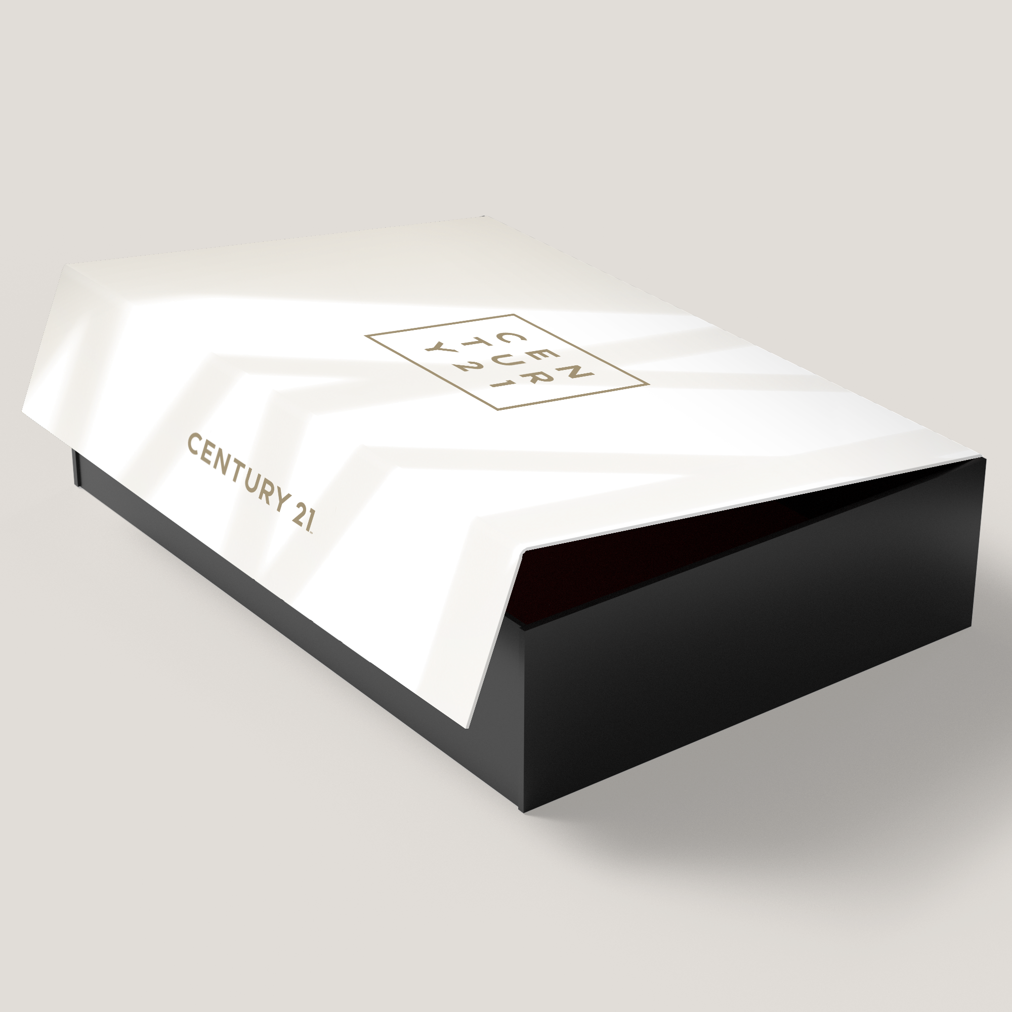 Century 21 Nest Large Gift Box. Stylish and sturdy design for presenting gifts or materials with professionalism. Perfect for client use.
