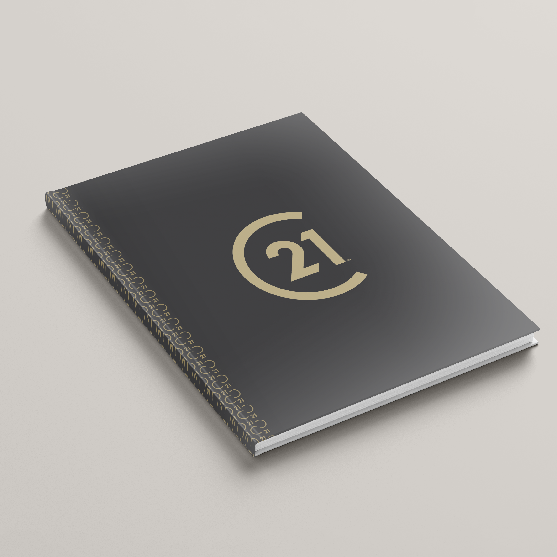 C21 Charcoal- Lay Flat HARDCOVER Soft Touch (10 Pack)