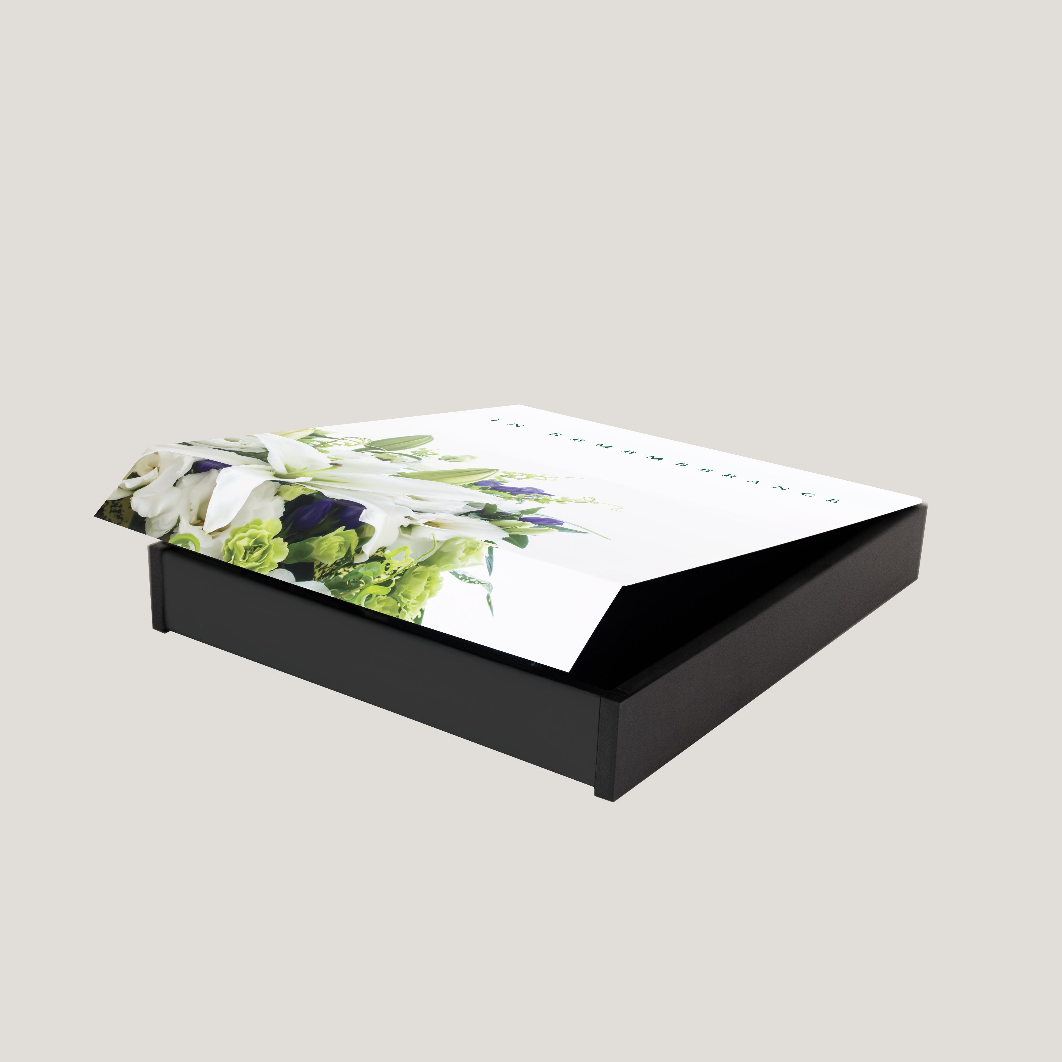 Funeral White Flower 1.5" Keepsake Box (10 Pack)