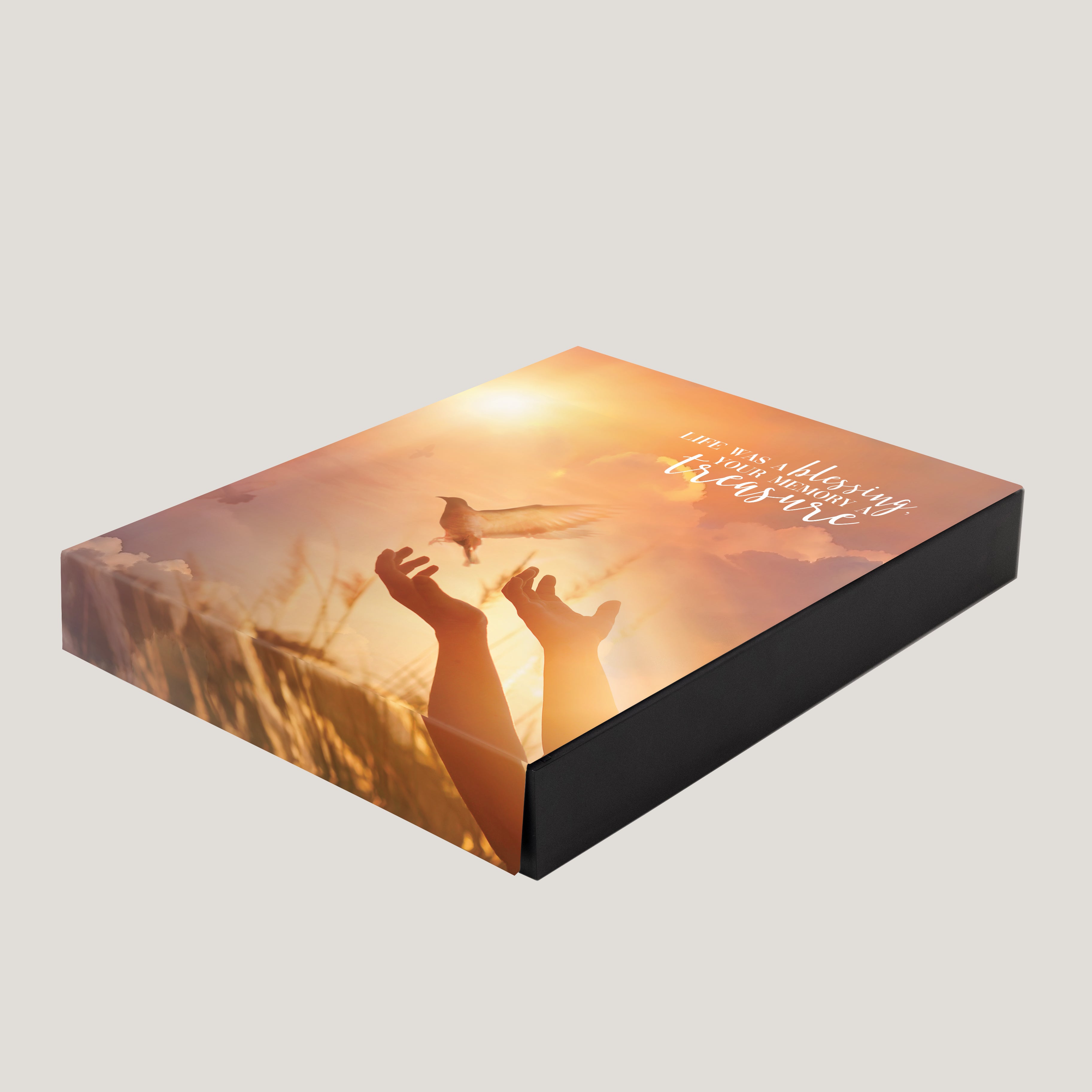 Funeral Sunset Dove 1.5" Keepsake Box (10 Pack)