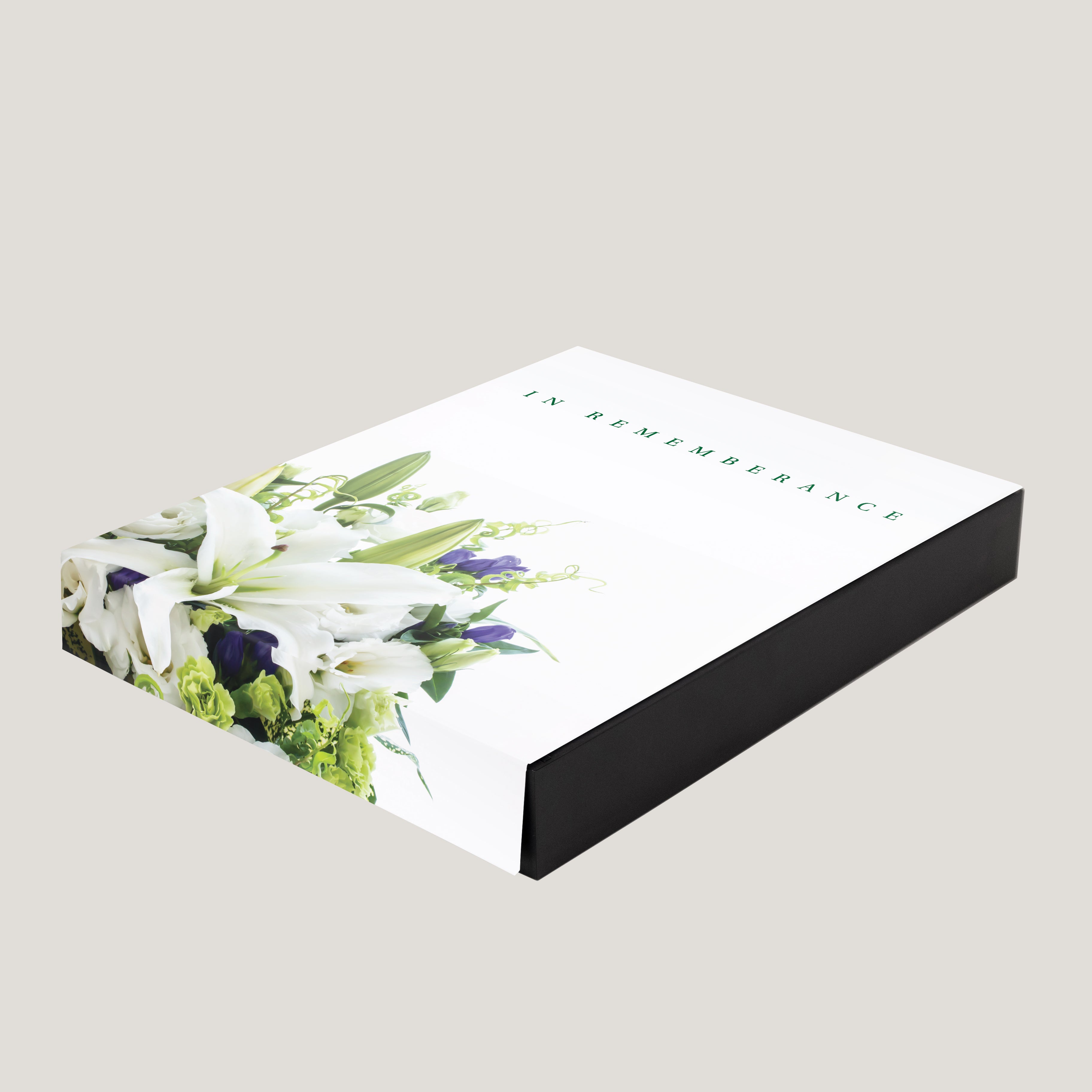 Funeral White Flower 1.5" Keepsake Box (10 Pack)
