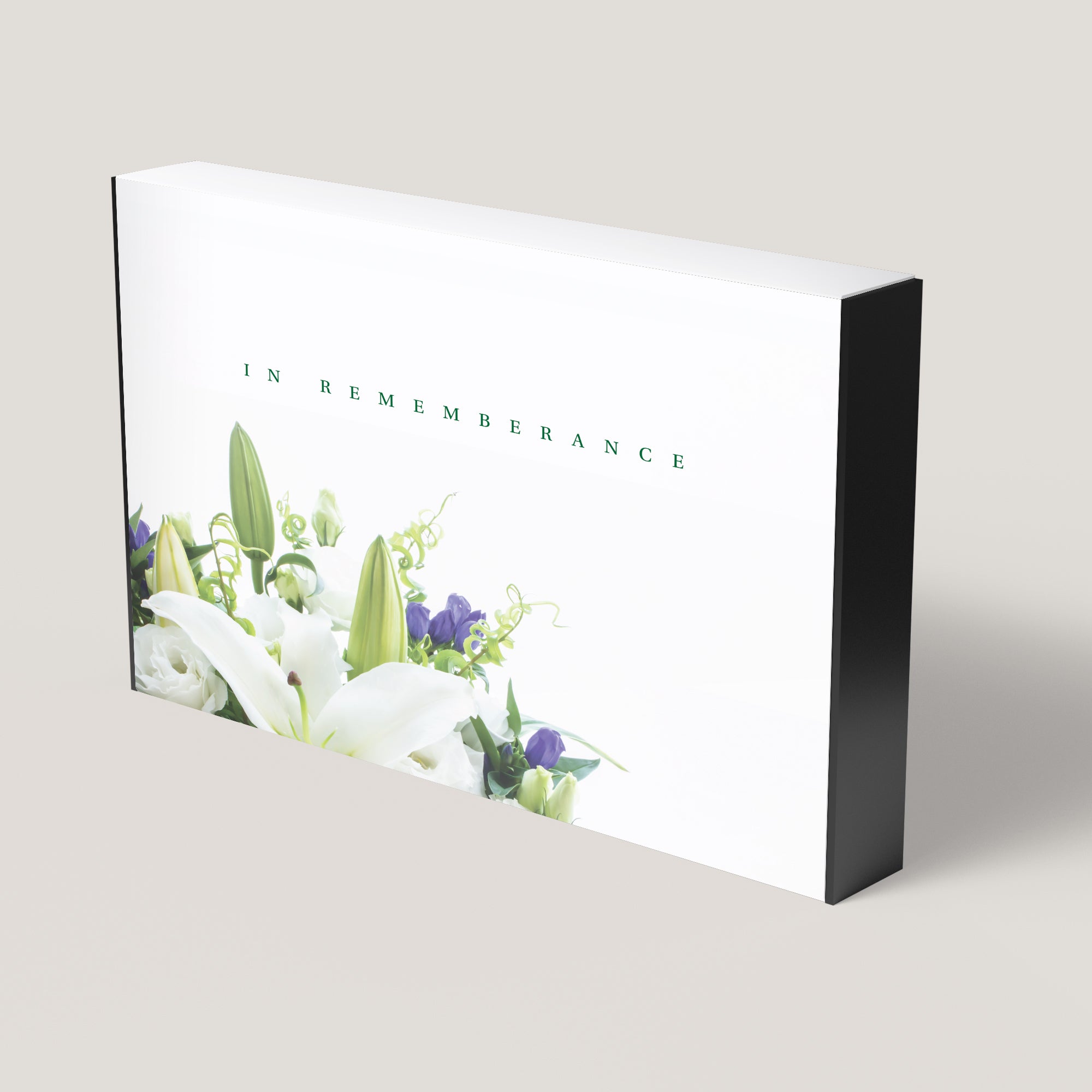 Funeral White Flower 1.75" Keepsake Box (10 Pack)