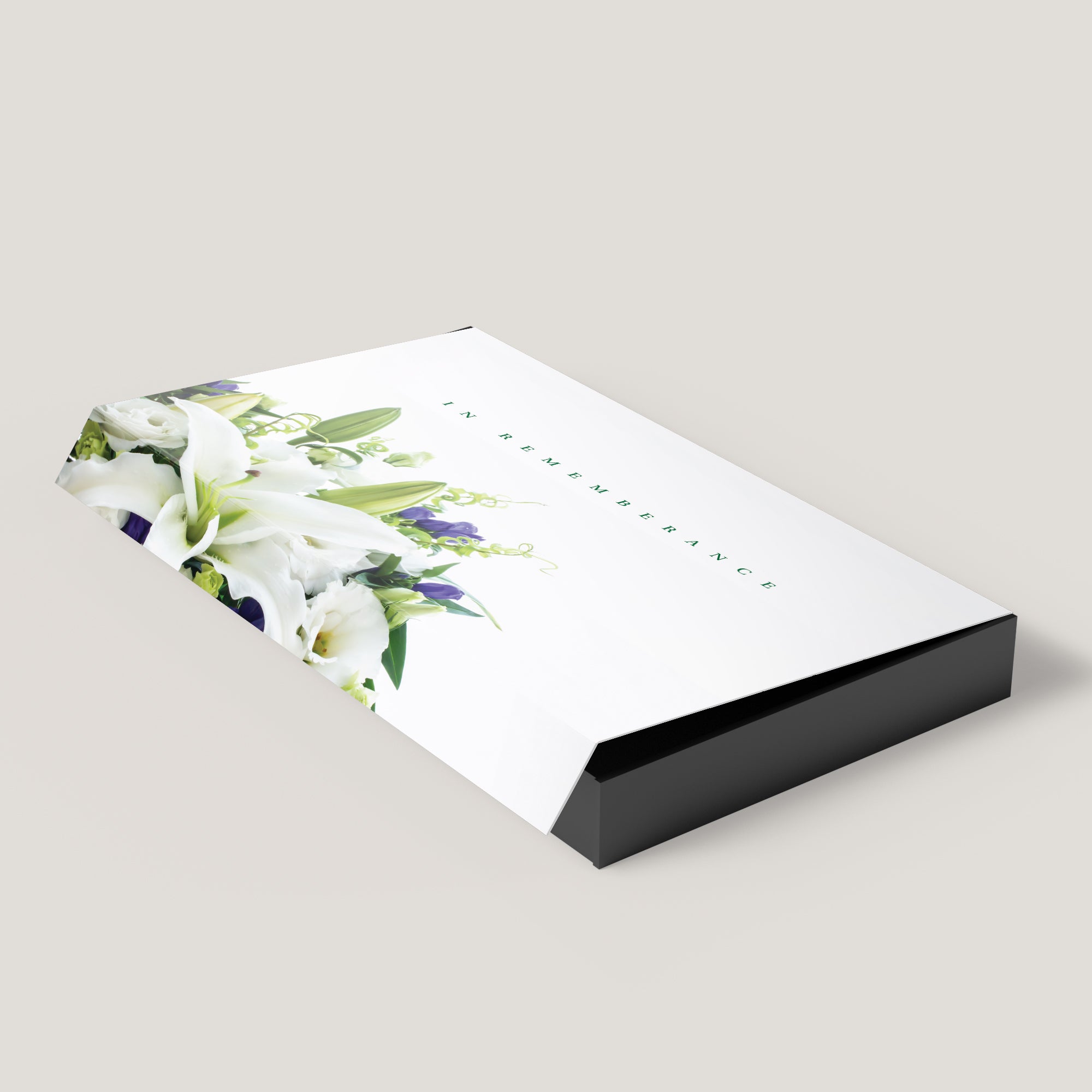 Funeral White Flower 1.75" Keepsake Box (10 Pack)