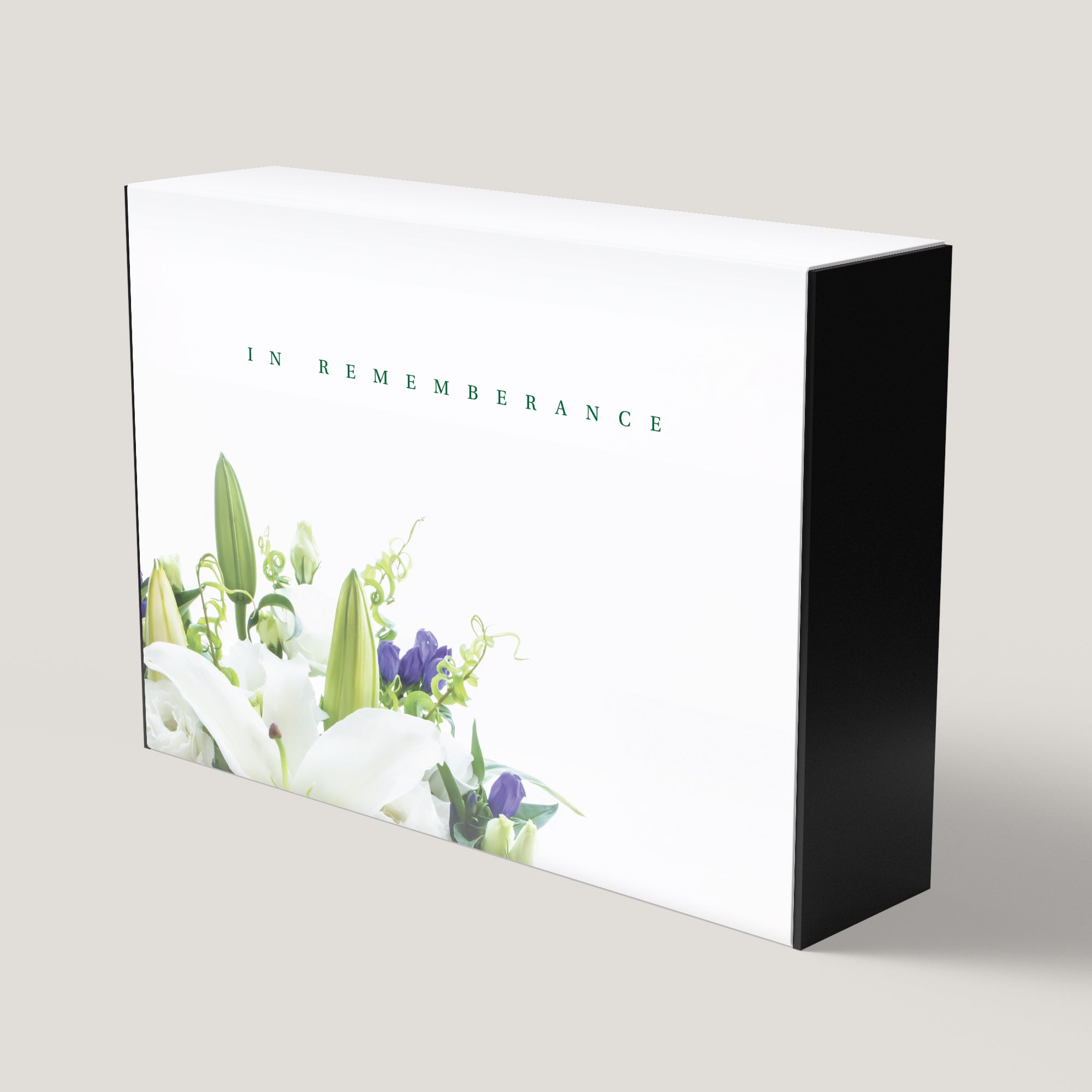 Funeral White Flower 3.5" Keepsake Box (10 Pack)