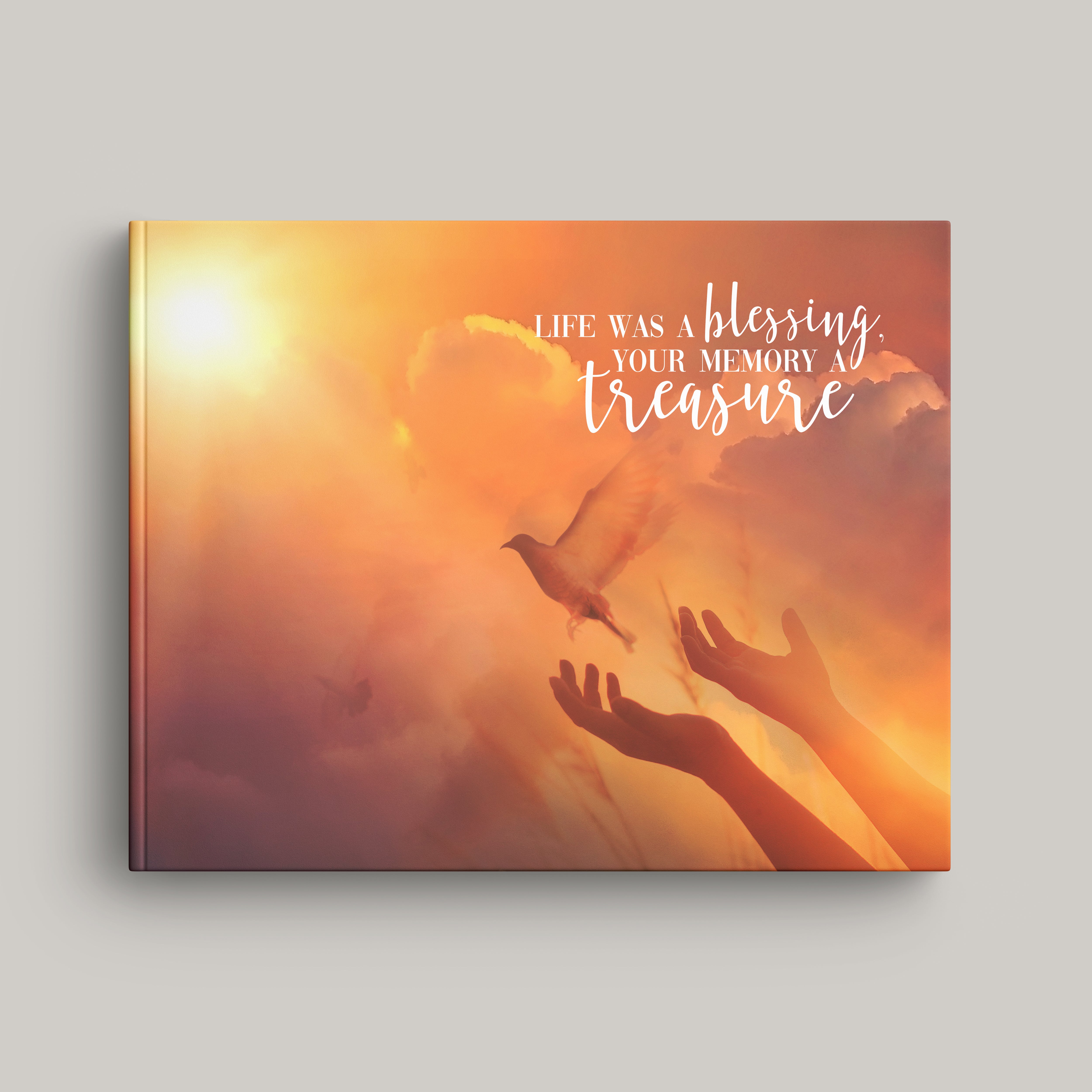 Funeral Sunset Dove Registry Hardcover (10 Pack)