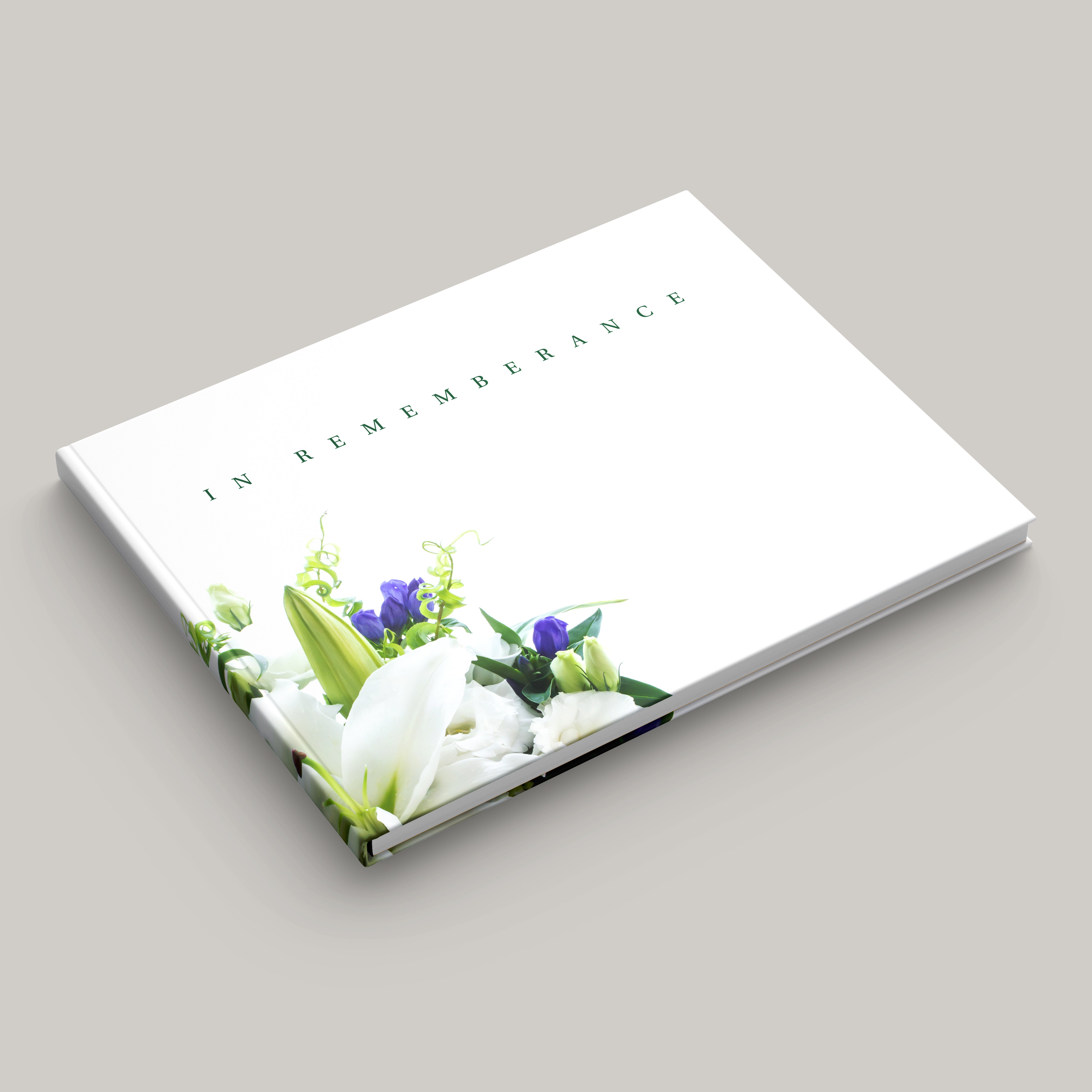 Funeral White Flower Registry Hardcover (10 Pack)