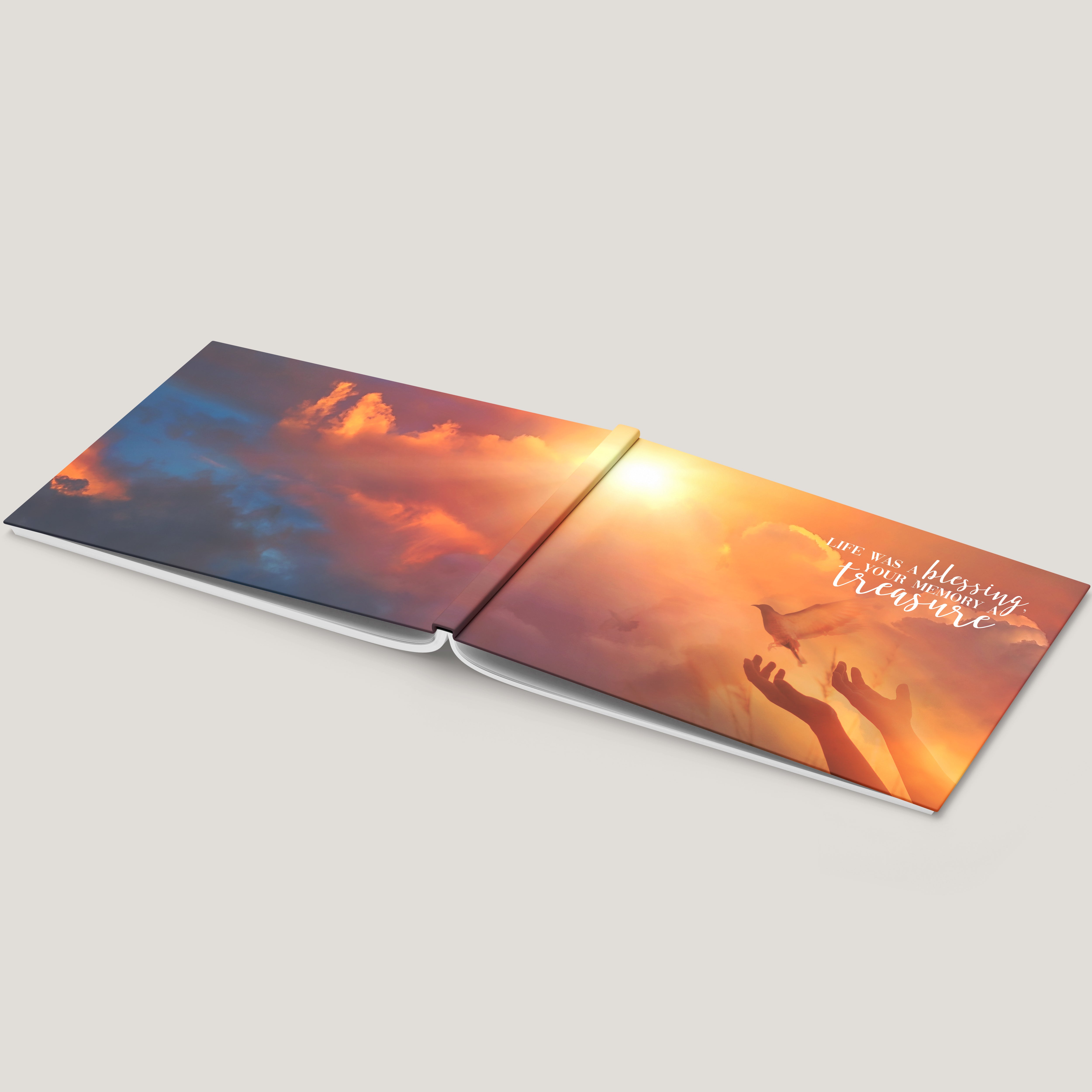 Funeral Sunset Dove Registry Hardcover (10 Pack)