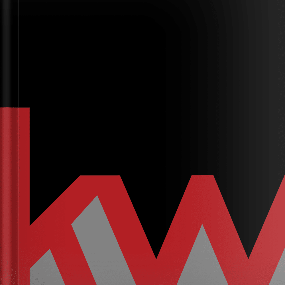 KW Logo Black - (10 Pack) Lay Flat HARDCOVER - CLEARANCE - Peleman Industries Inc. -