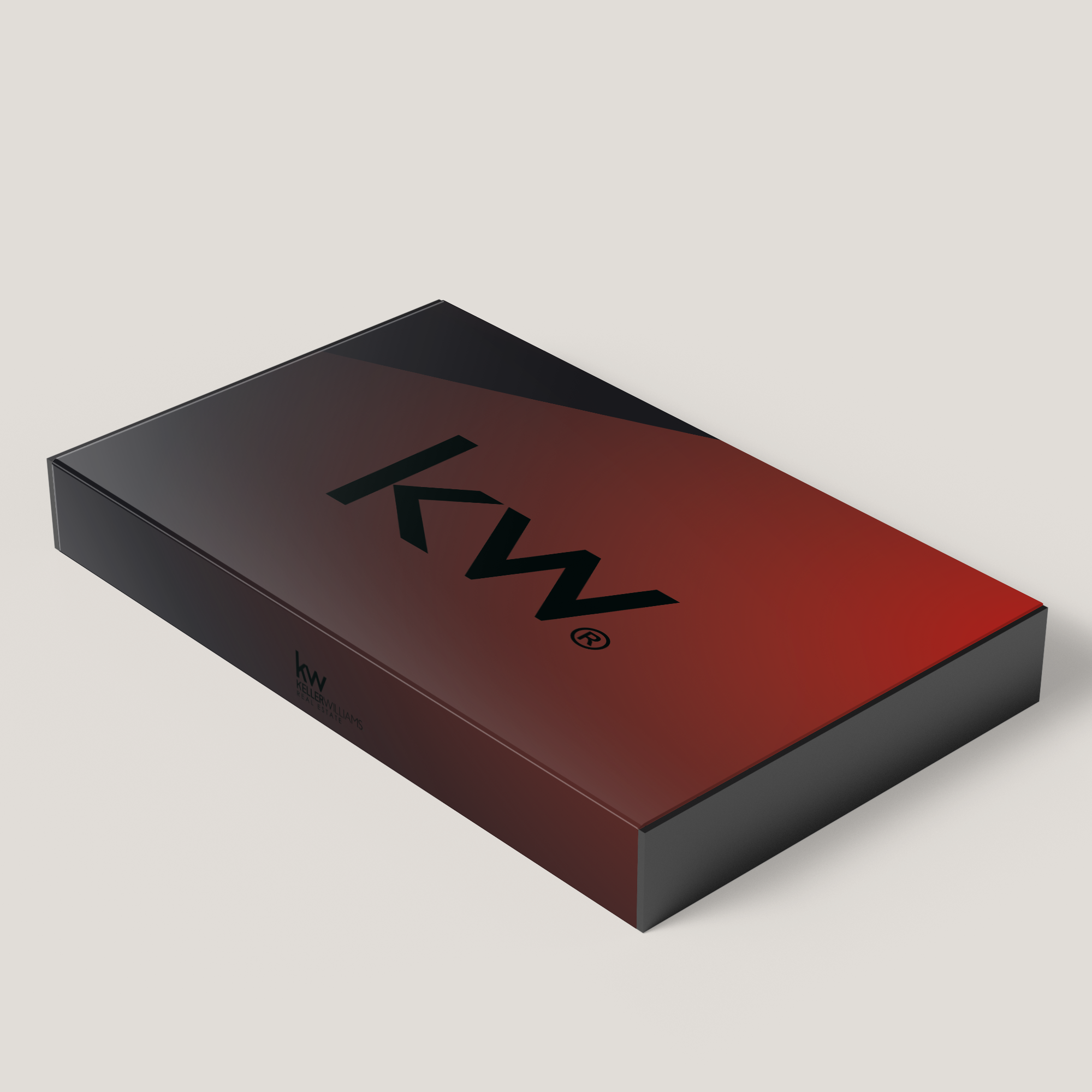 Keller Williams custom presentation box for real estate marketing materials