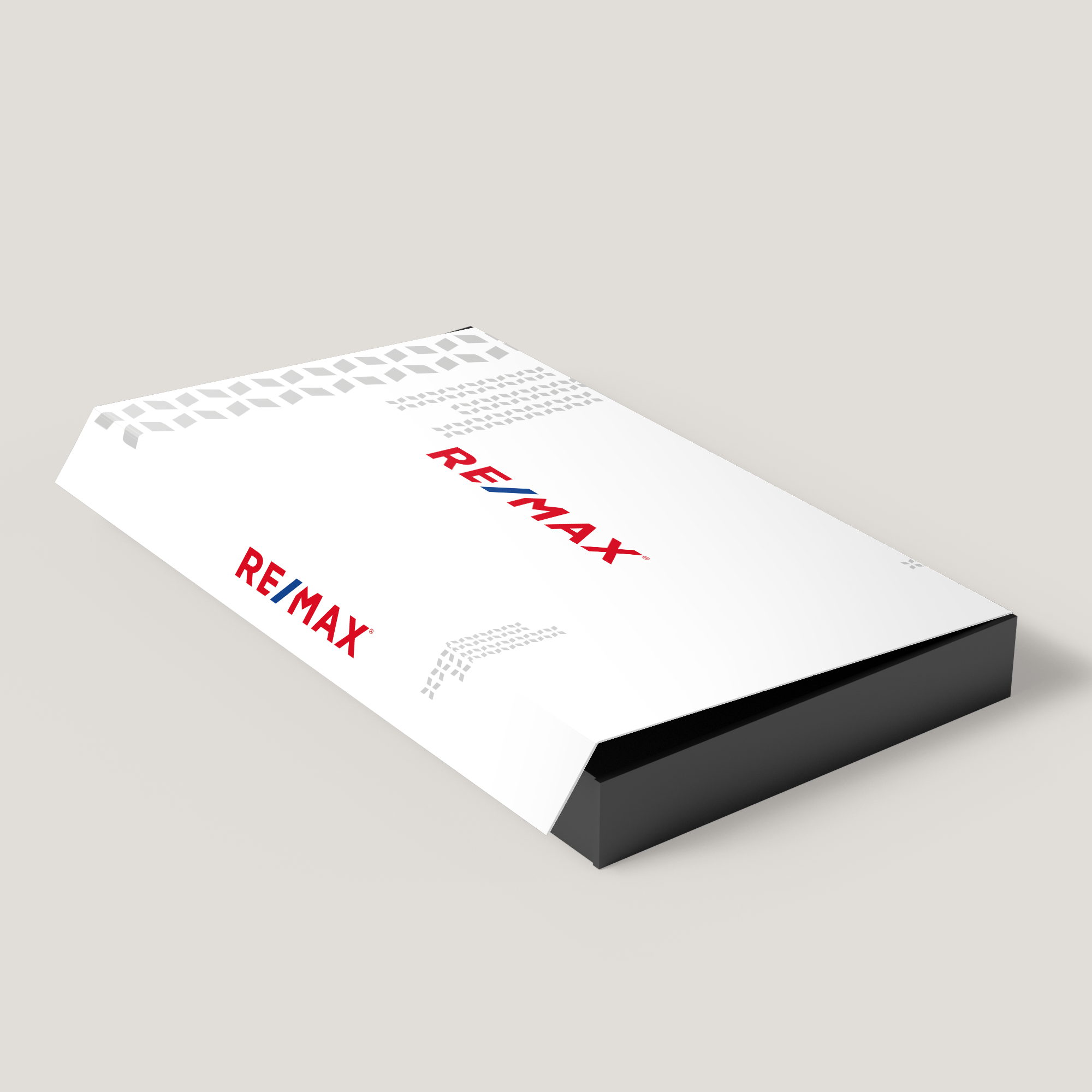 RE/MAX Dawn 1.75 Presentation Box. Modern design with durable build, created to elevate property and listing presentations with style.