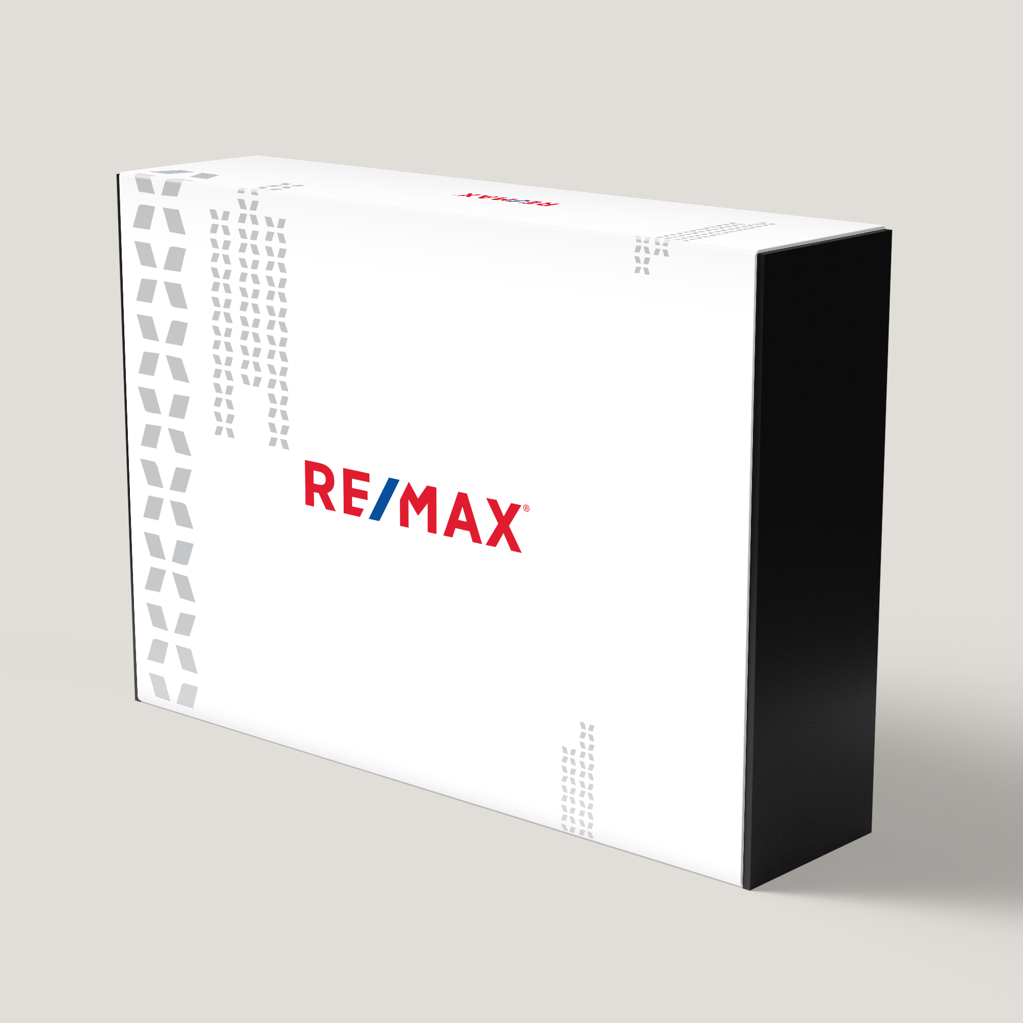 RE/MAX Dawn Large Gift Box. Bright and modern finish with sturdy construction, perfect for gifts and polished presentations