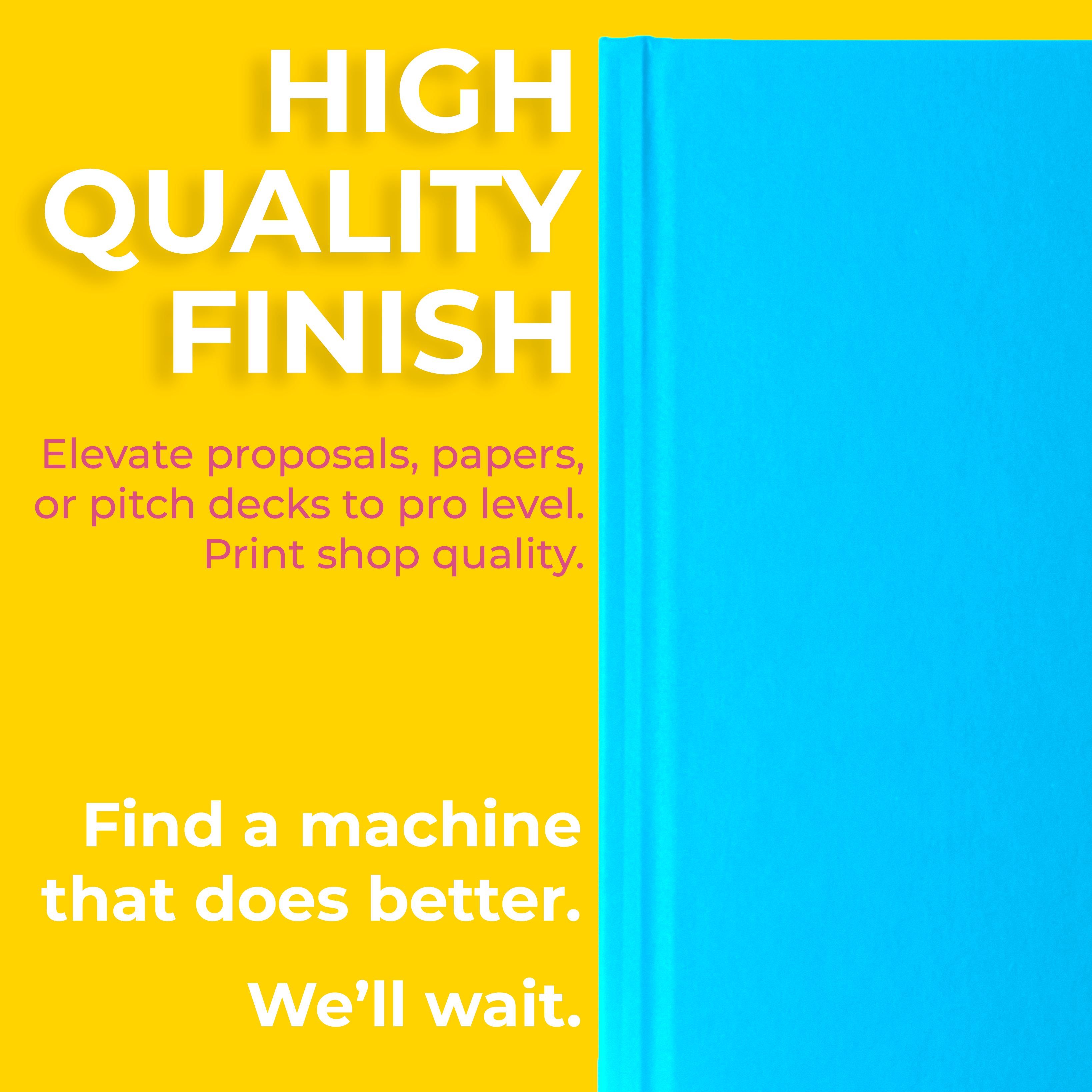 ProBind Luxe Premium Binding Machine with 10 Hardcovers for Pitch Decks, Presentations, and Photo Albums