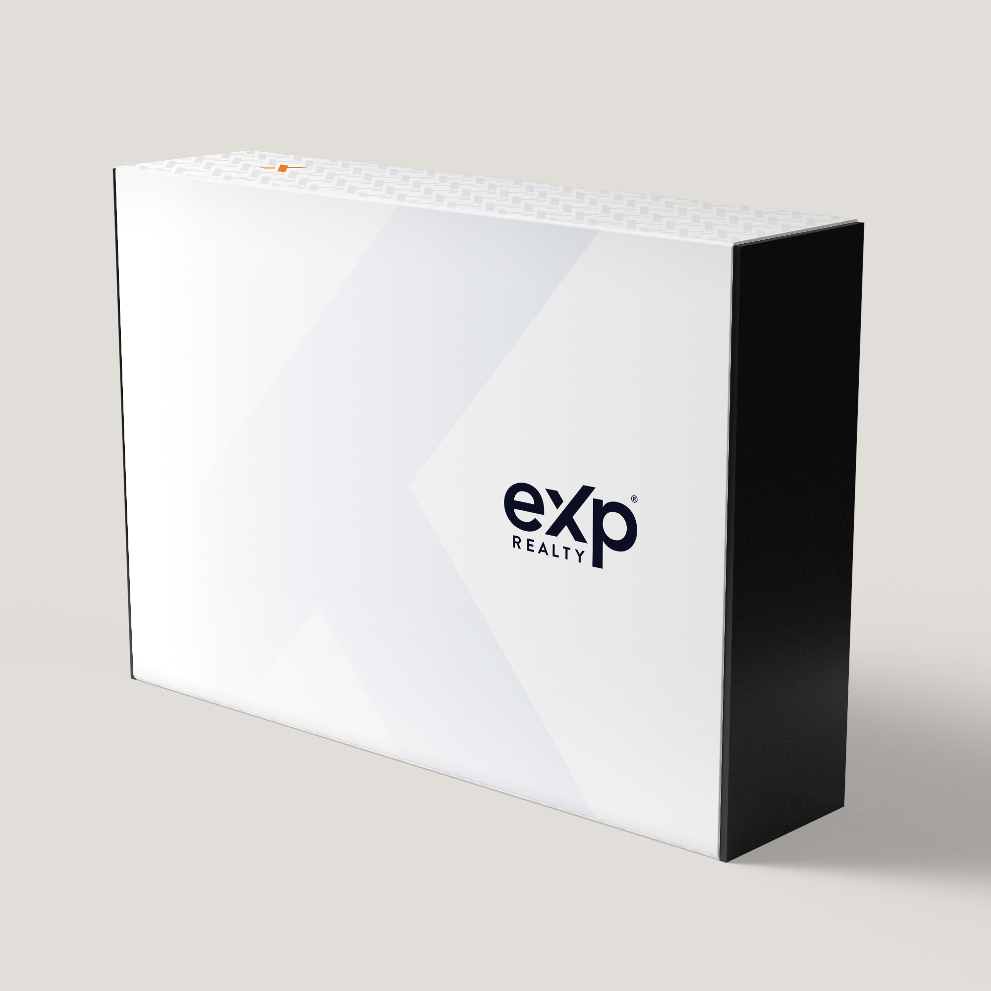 eXp Realty White Large Gift Box. Crisp white design with lasting durability, crafted for professional gift giving and presentations.
