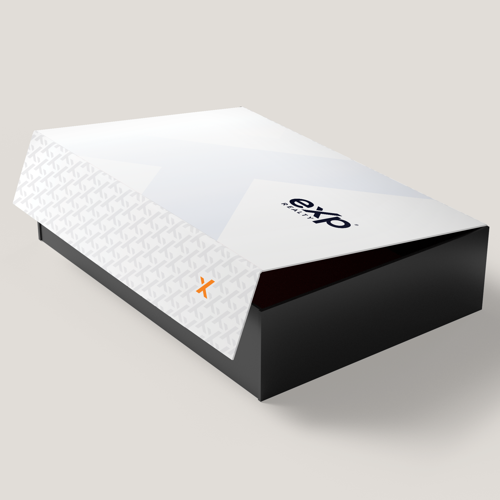 eXp Realty White Large Gift Box. Crisp white design with lasting durability, crafted for professional gift giving and presentations.