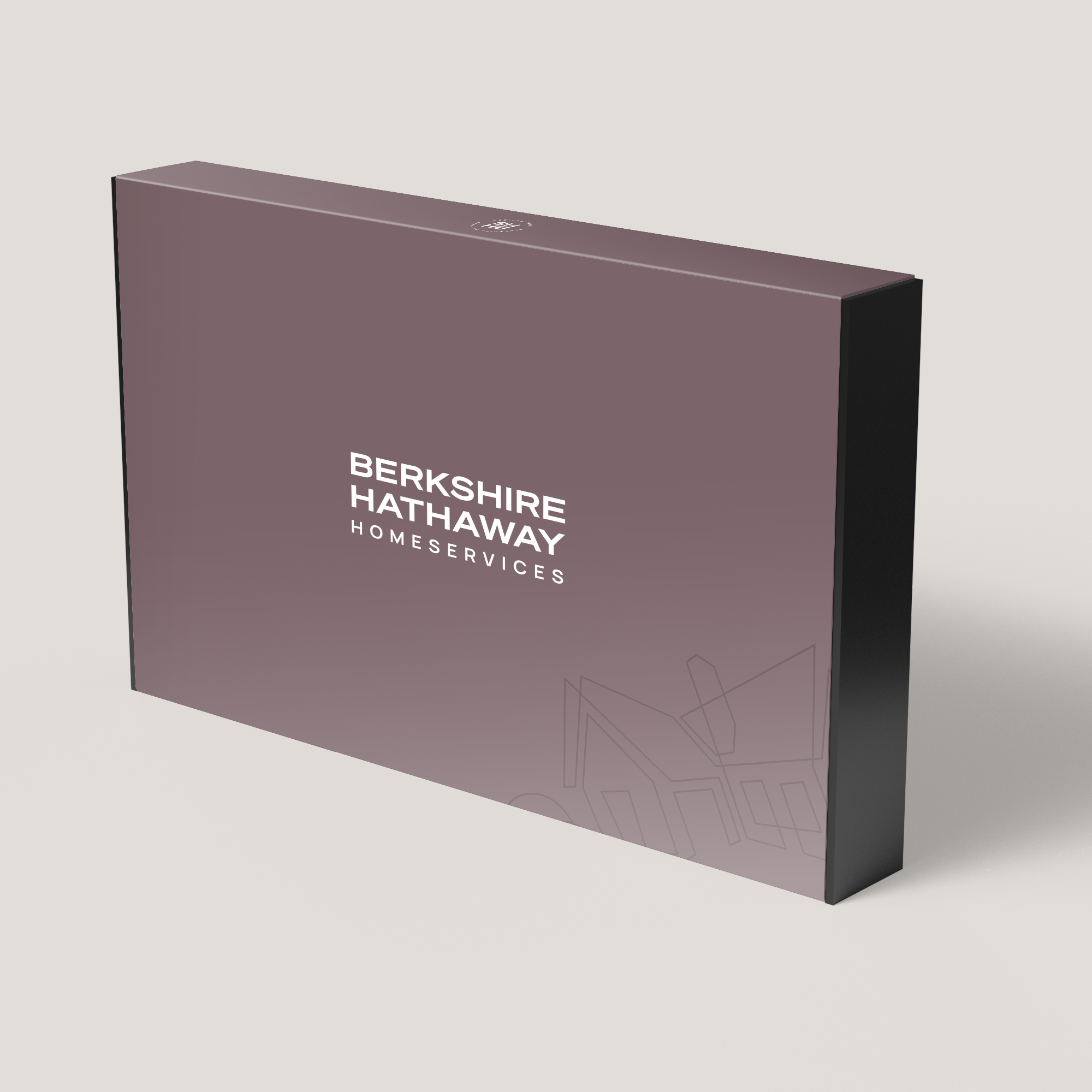 Berkshire Hathaway Homeservices box on a light gray background