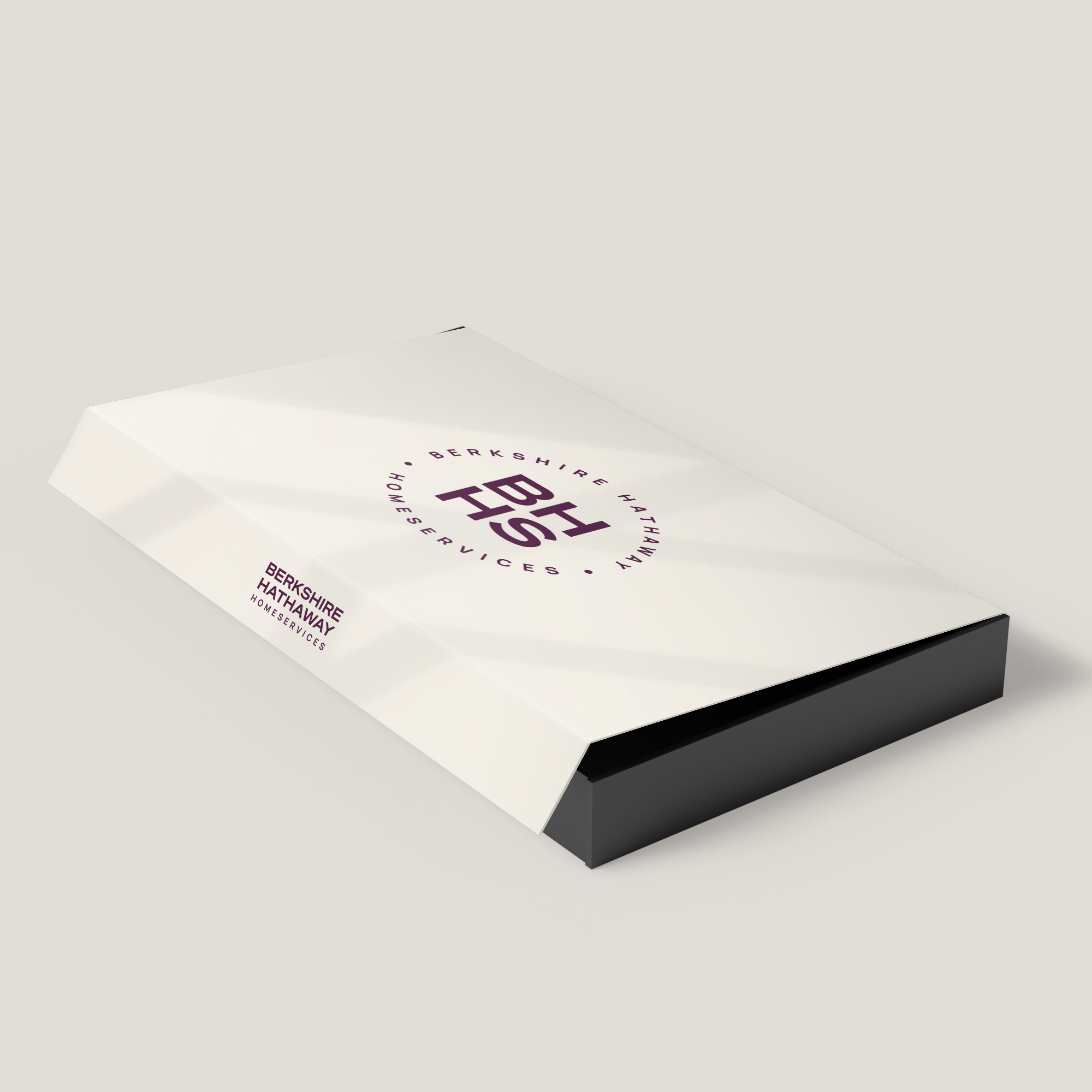 BHHS Tan 1.75 Presentation Box (10 Pack). Neutral tan finish with durable design, perfect for client presentations.
