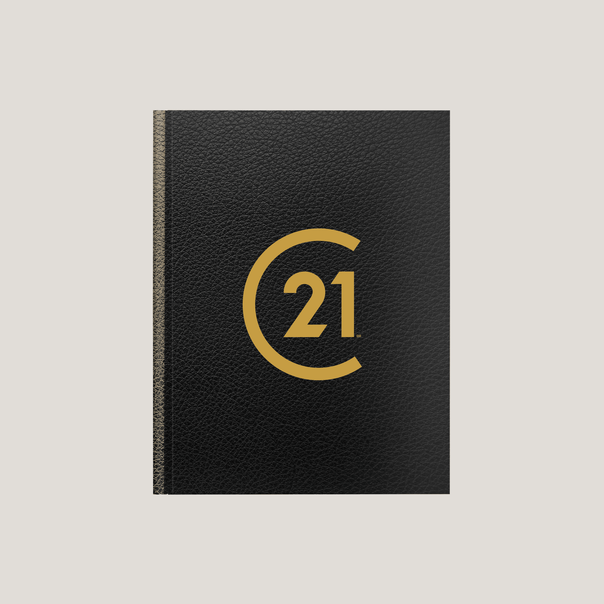 C21 Black Leather - Lay Flat HARDCOVER - CLEARANCE (10 Pack) - Peleman Industries Inc. -
