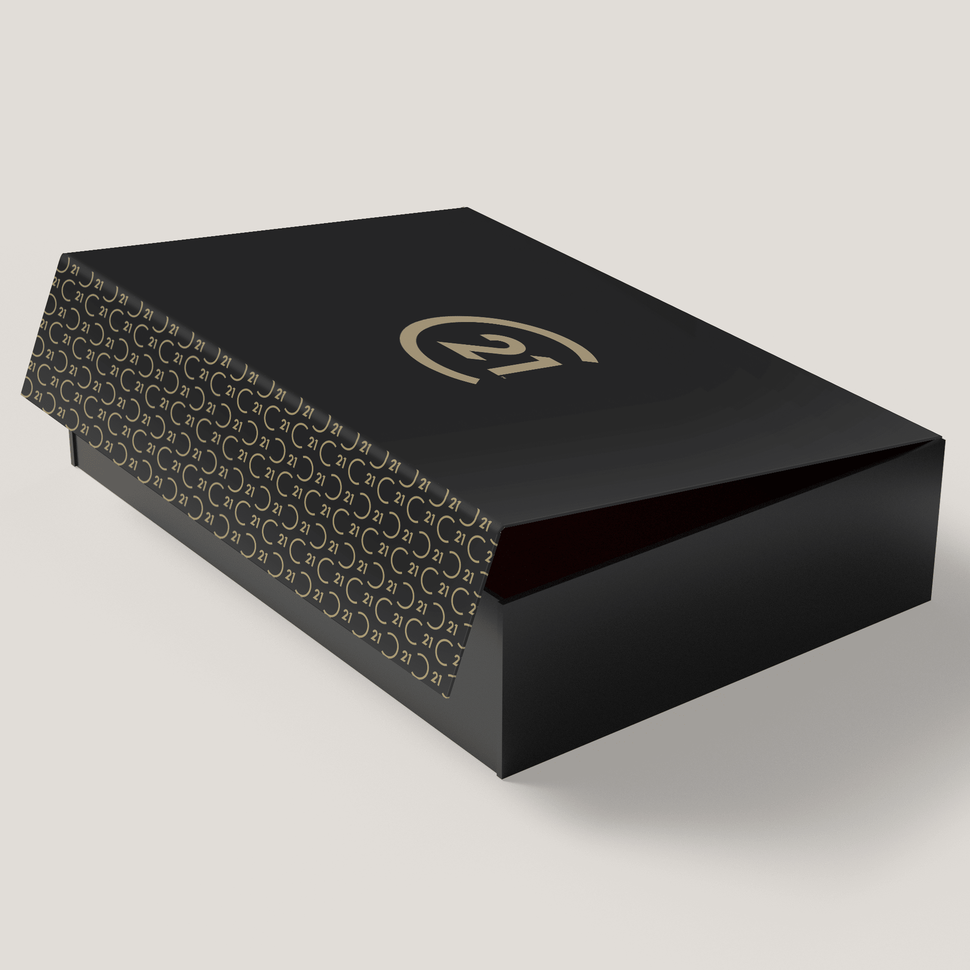 C21 Charcoal Large Gift Box (10 Pack) - Peleman Industries Inc. -