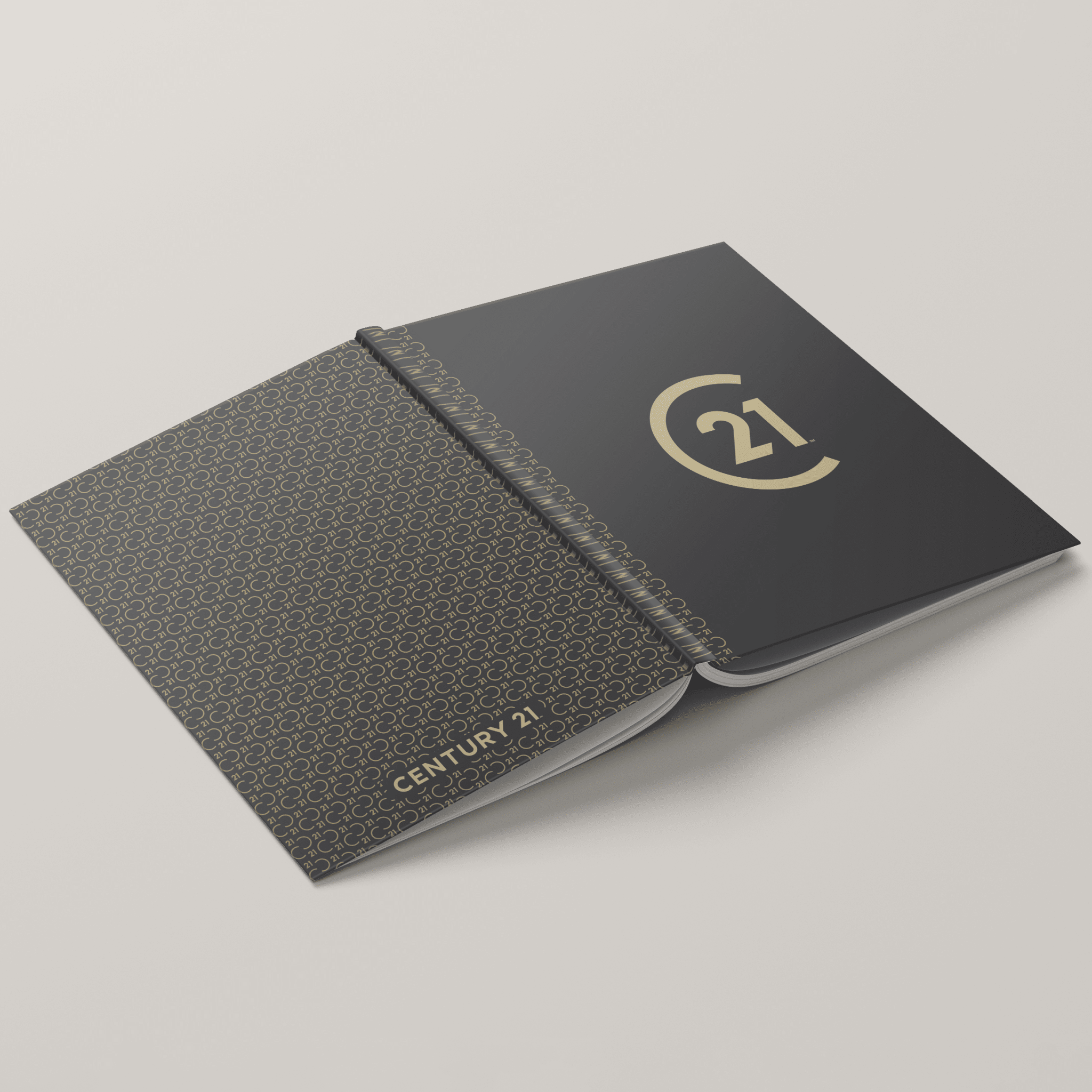 C21 Charcoal - Lay Flat HARDCOVER Soft Touch (10 Pack) - Peleman Industries Inc. -