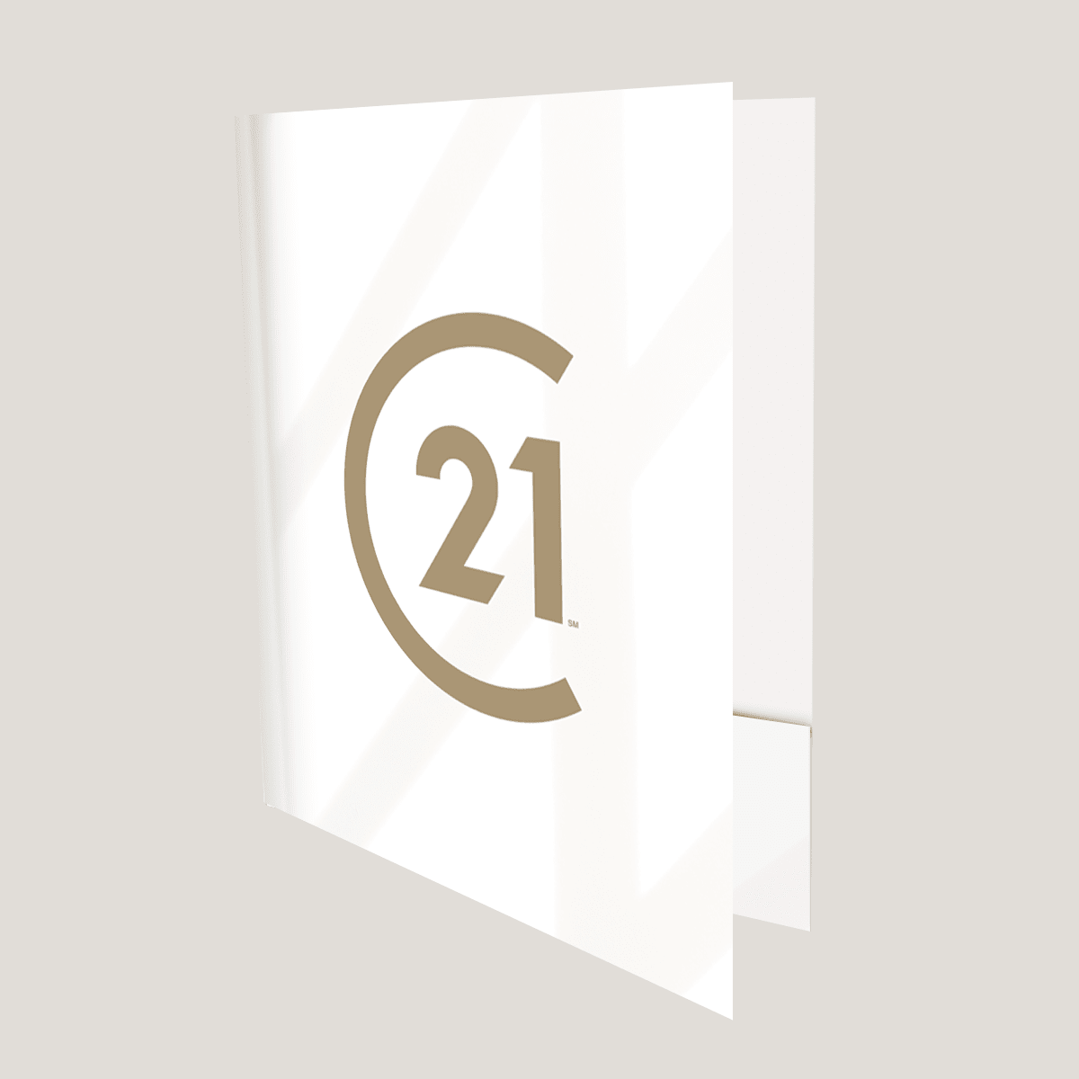 C21 Logo Window - Lay Flat POCKET FOLDER - CLEARANCE (40 Pack) - Peleman Industries Inc. -