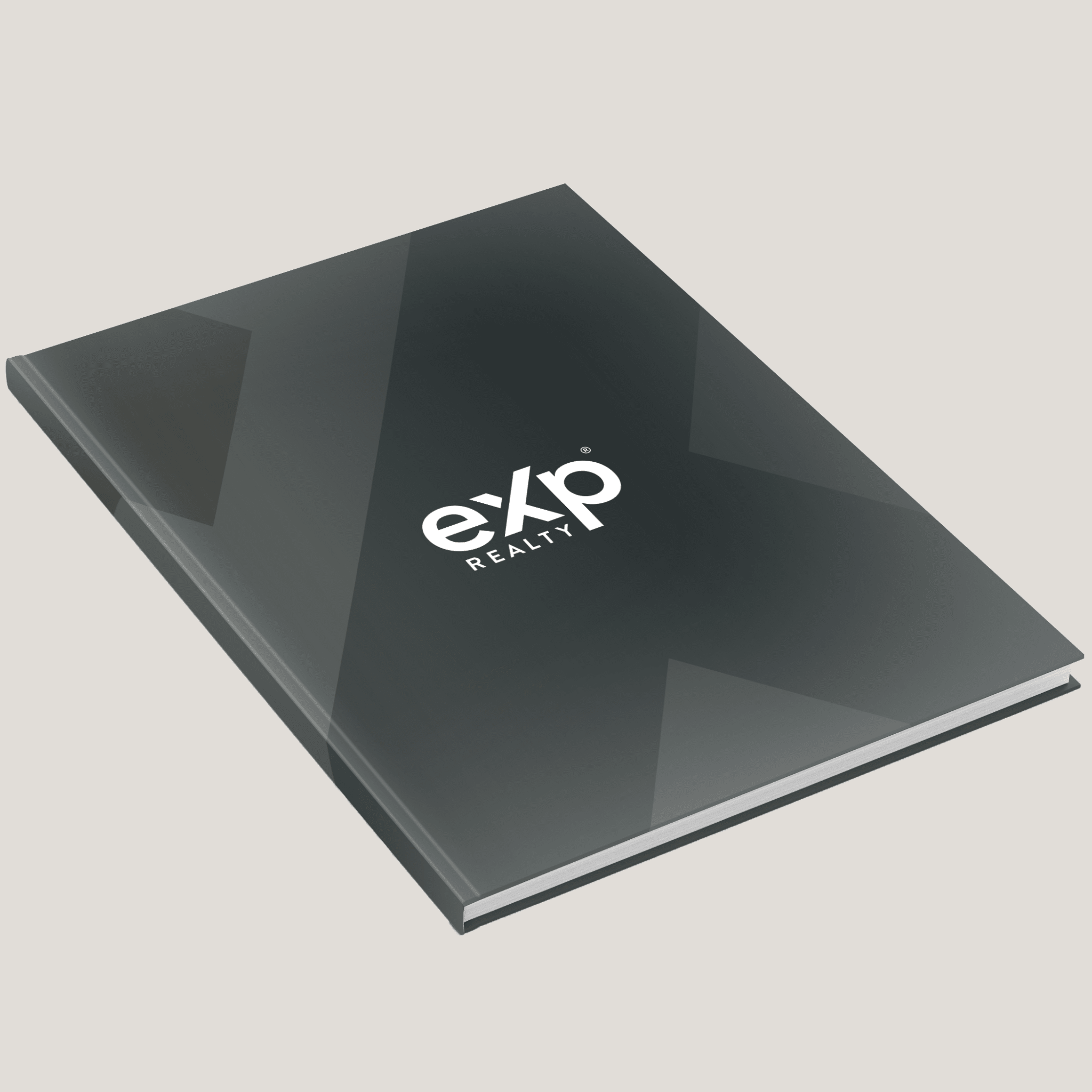 eXp Black/Grey - Lay Flat HARDCOVER - CLEARANCE (10 Pack) - Peleman Industries Inc. -