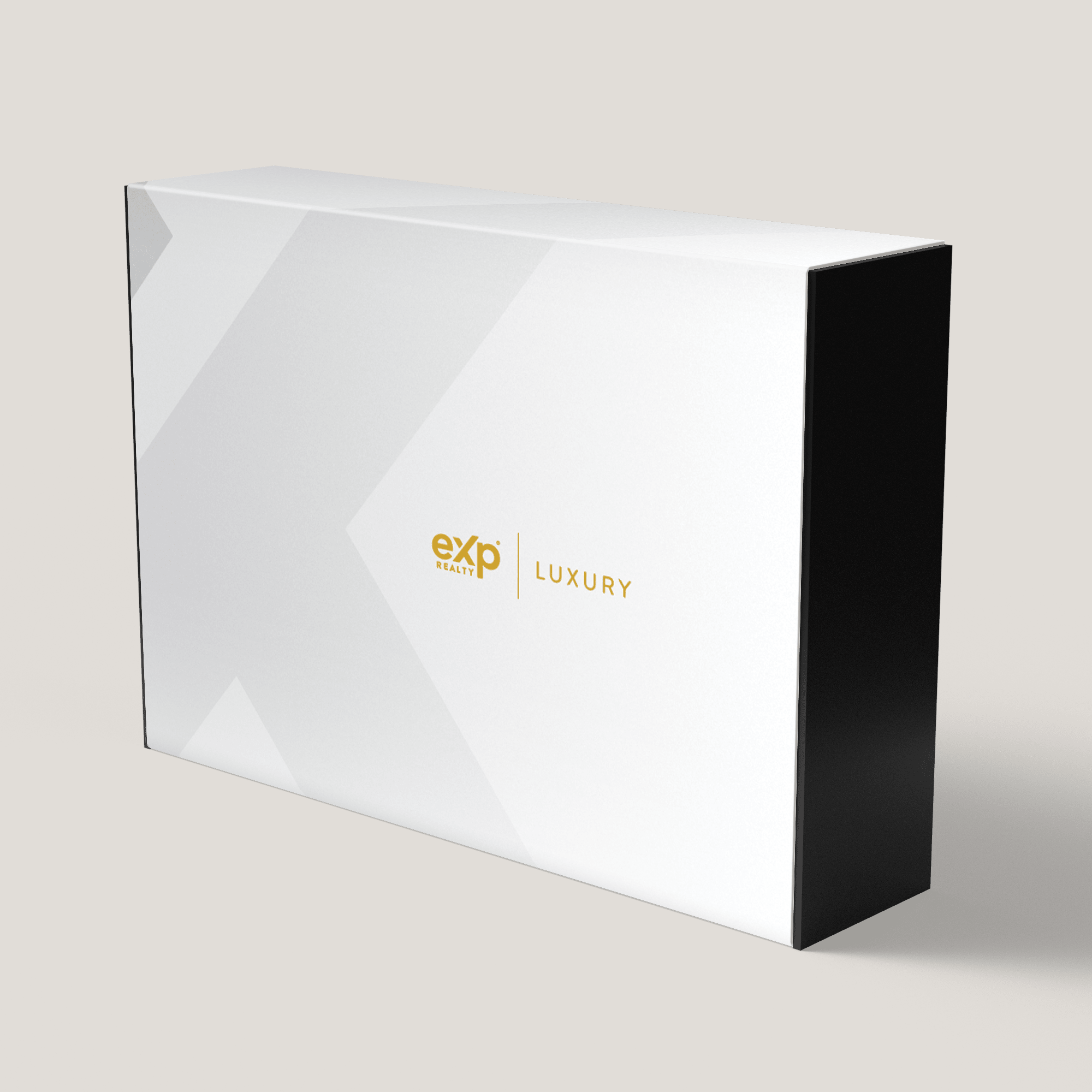 eXp Luxury Gift box with Flutes - Peleman Industries Inc. - White Pearl -