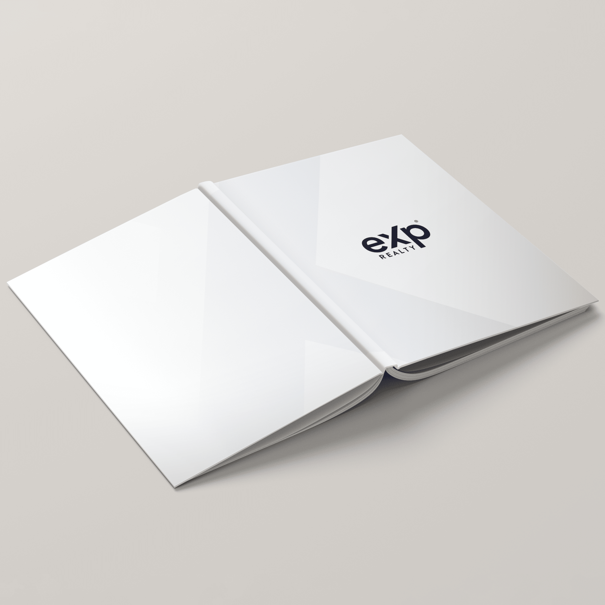 eXp Realty White Pearl - Lay Flat HARDCOVER Soft Touch (10 Pack) - Peleman Industries Inc. -