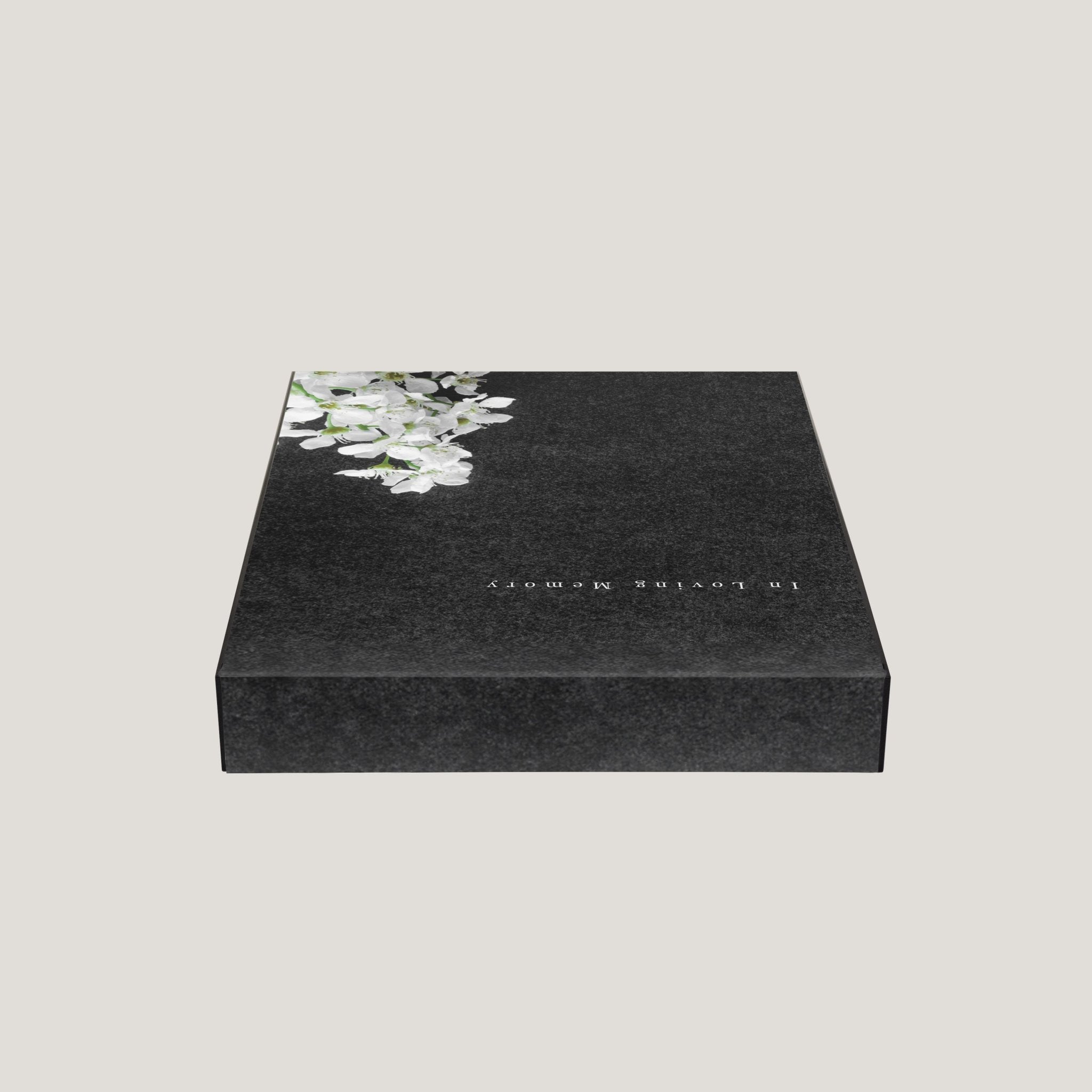 Funeral Black Flower 1.5" Keepsake Box (10 Pack) - Peleman Industries Inc. -