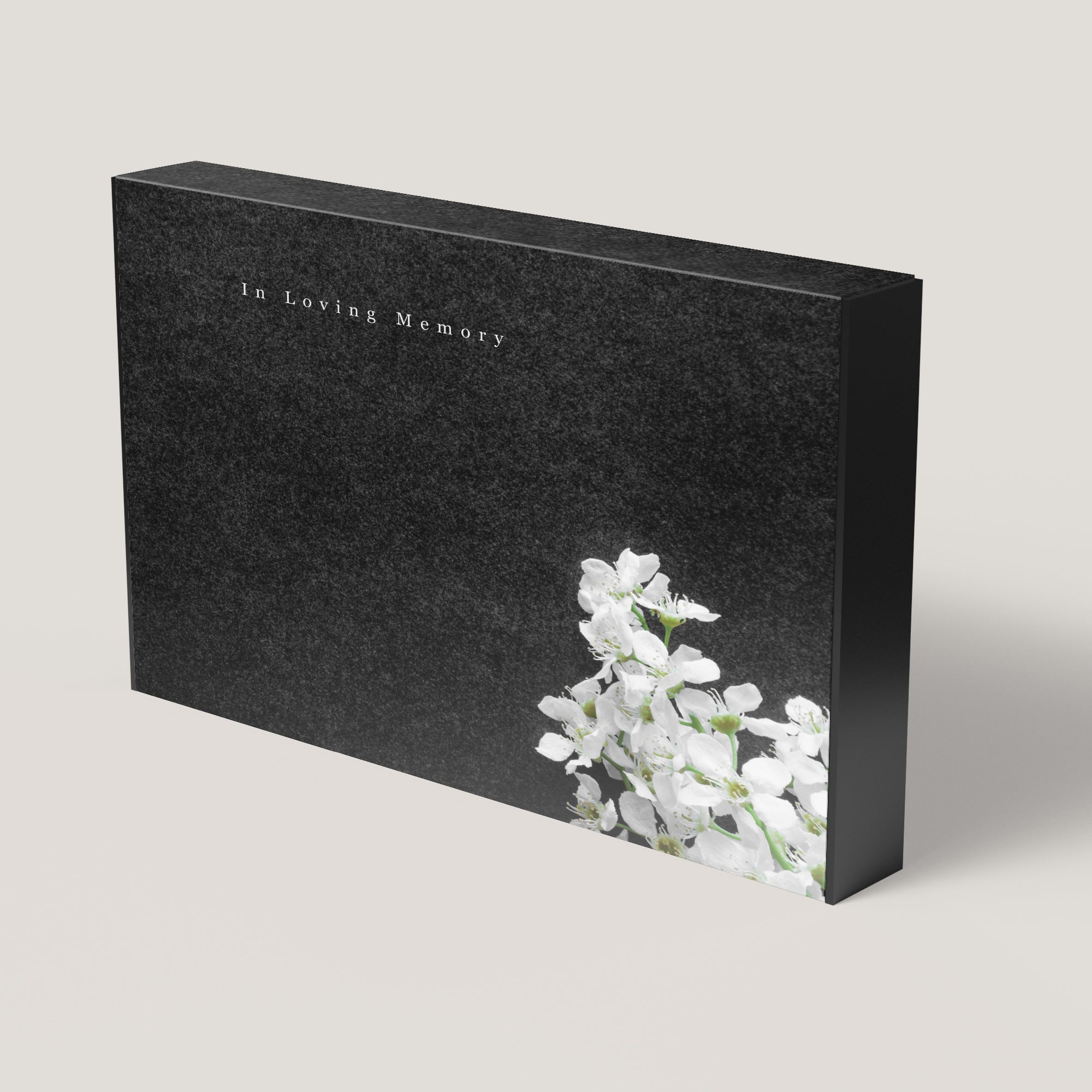 Funeral Black Flower 1.75" Keepsake Box (10 Pack) - Peleman Industries Inc. -