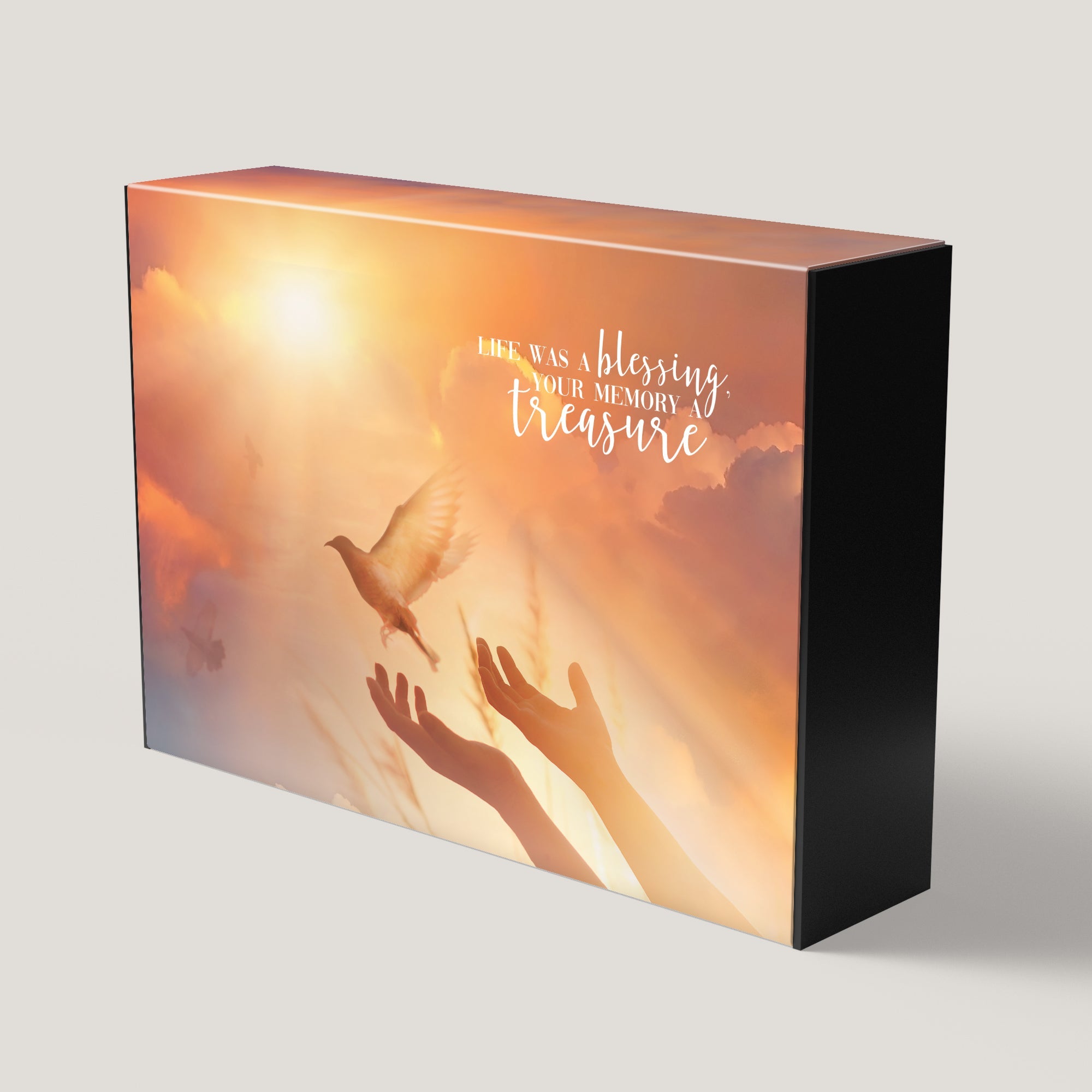 Funeral Sunset Dove 3.5" Keepsake Box (10 Pack) - Peleman Industries Inc. -
