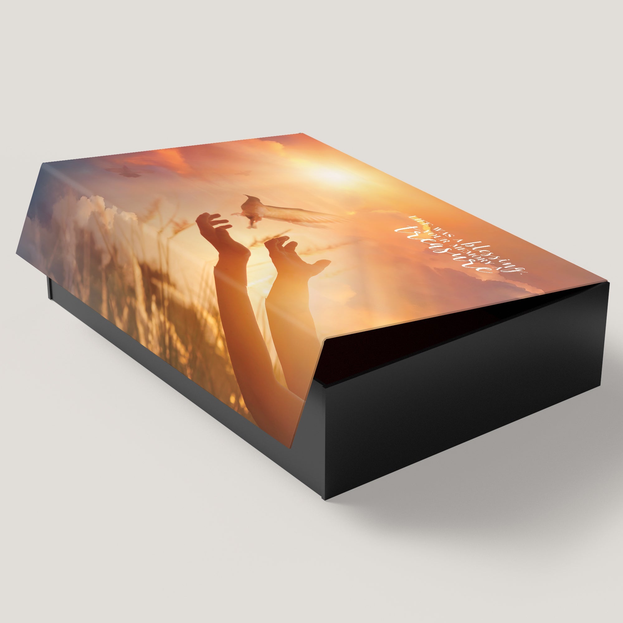 Funeral Sunset Dove 3.5" Keepsake Box (10 Pack) - Peleman Industries Inc. -