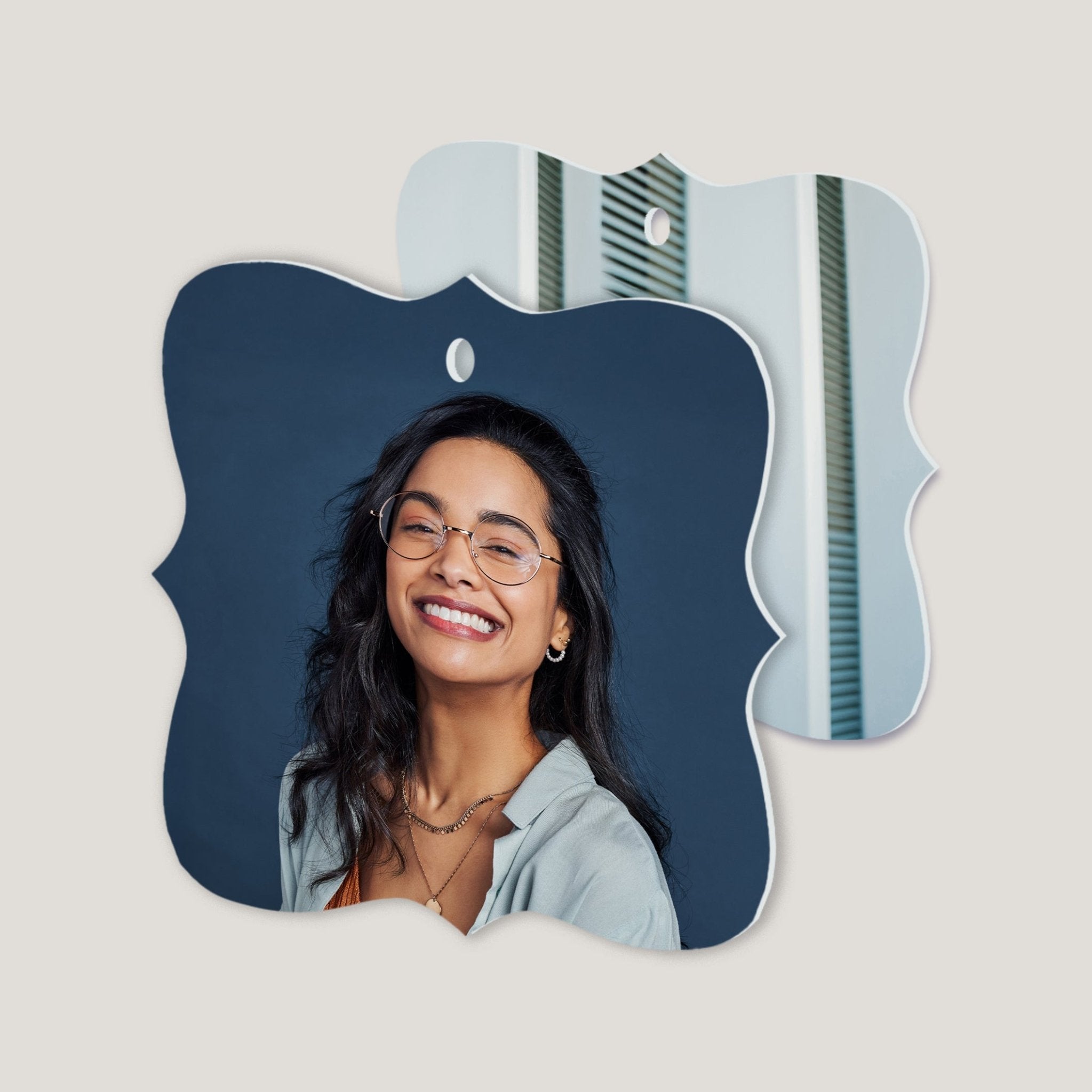 Give $25.00 - customize your double - sided Prague Metal Ornament - Peleman Industries Inc. -