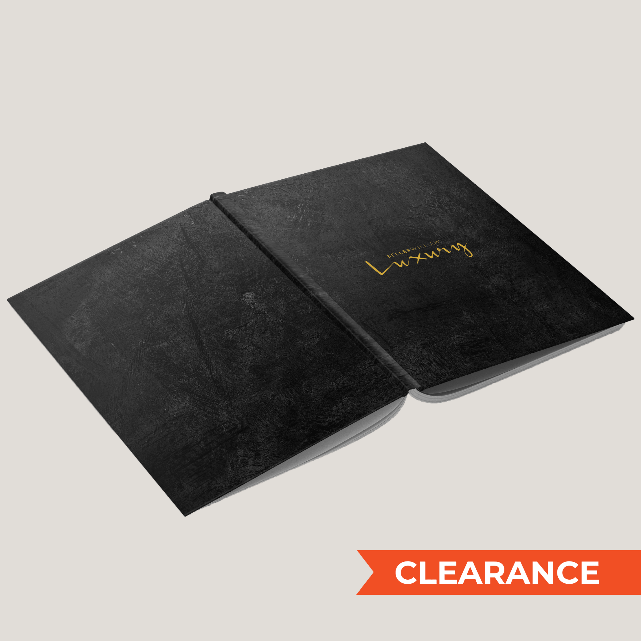 KW Luxury Gold - (10 Pack) Lay Flat HARDCOVER - CLEARANCE - Peleman Industries Inc. -