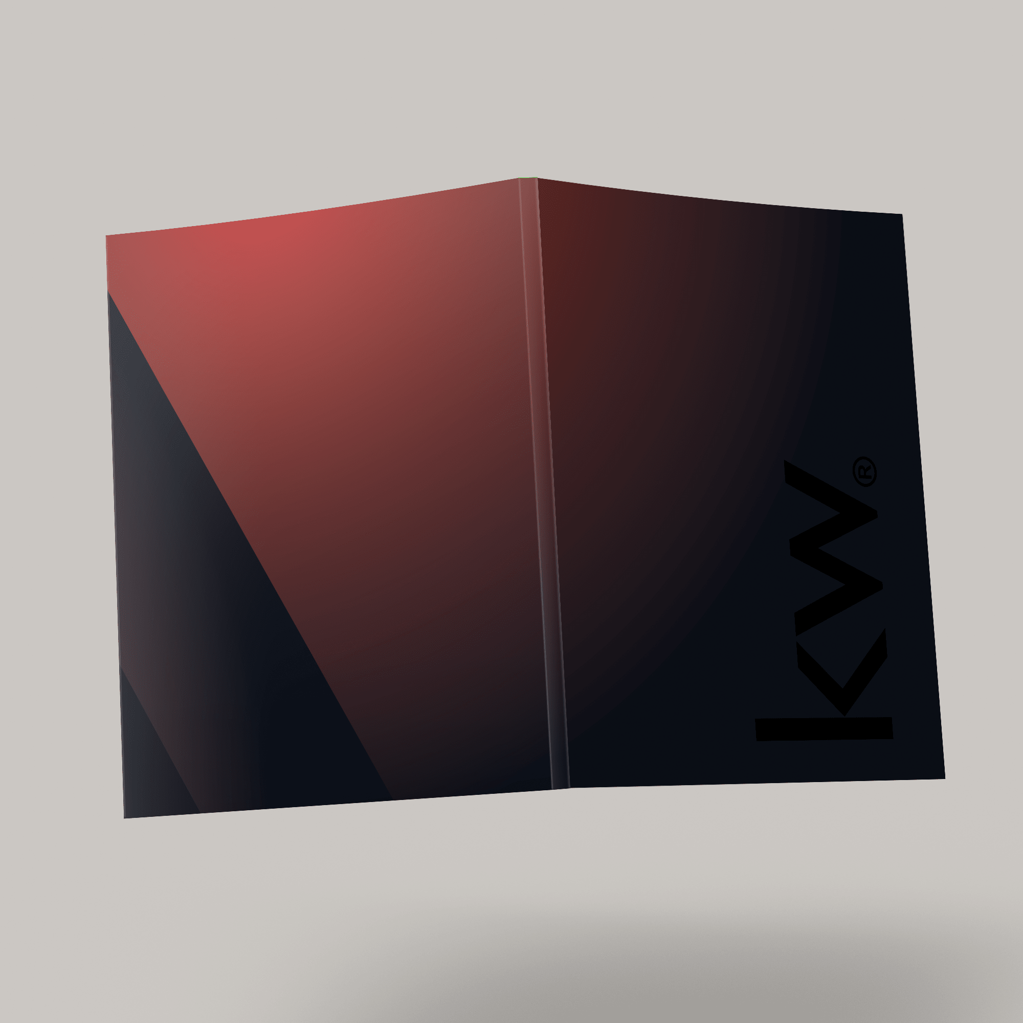 KW Red Ombre Bindable - Lay Flat SOFTCOVER Soft Touch (40 Pack) - Peleman Industries Inc. -