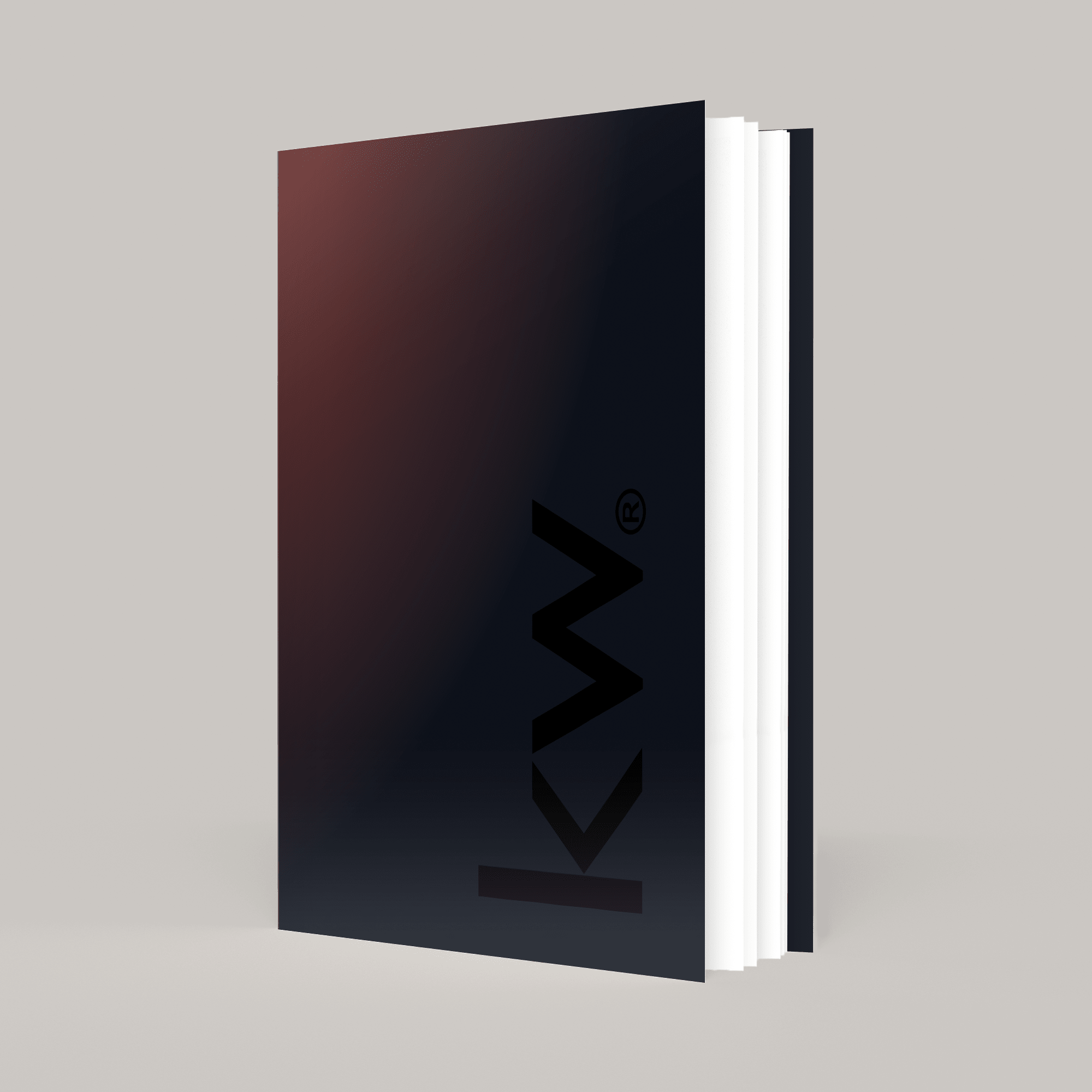 KW Red Ombre Bindable - Lay Flat SOFTCOVER Soft Touch (40 Pack) - Peleman Industries Inc. -