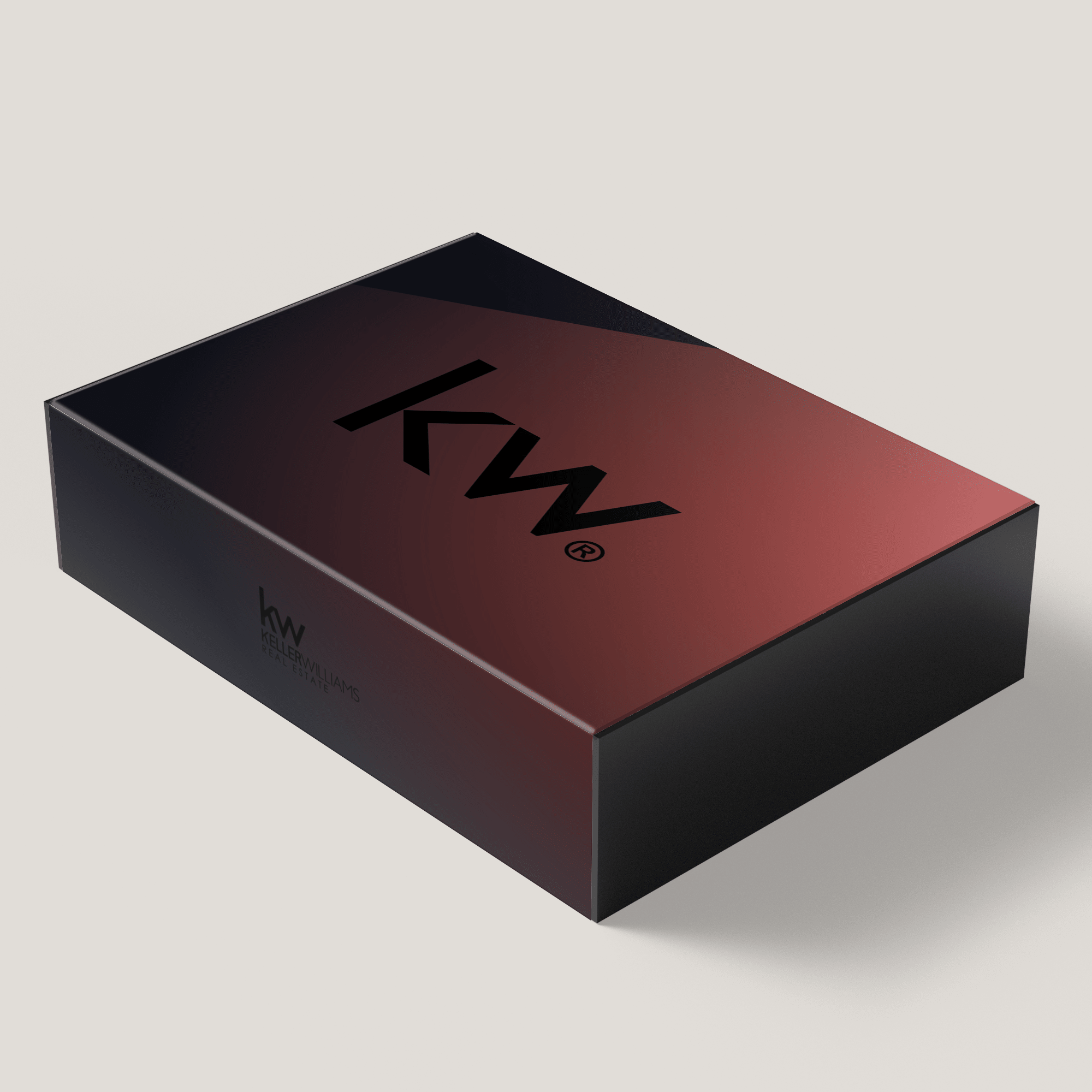 KW Red Ombre Large Gift Box (10 Pack) - Peleman Industries Inc. -