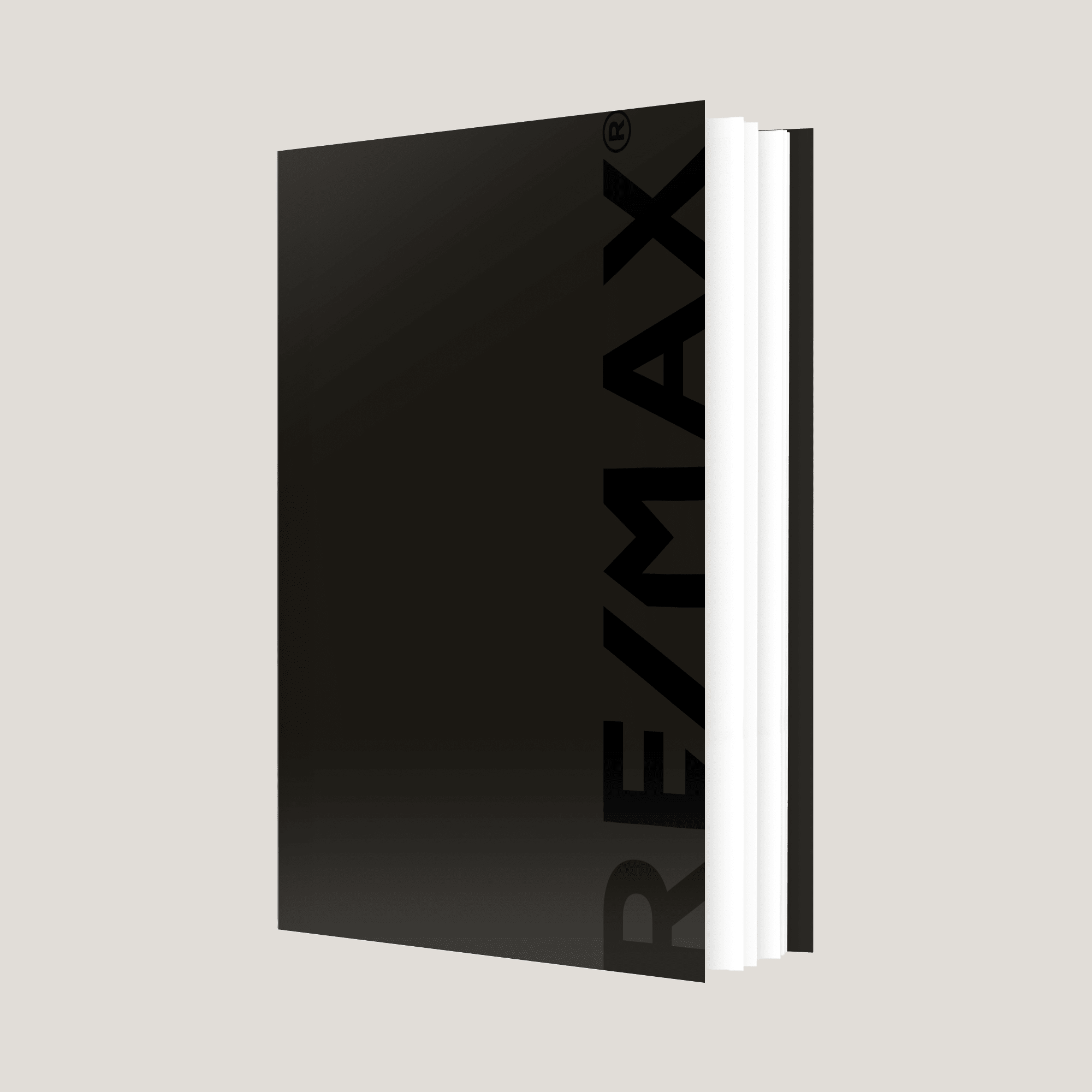 Re/Max Black Black - Lay Flat SOFTCOVER - CLEARANCE (40 Pack) - Peleman Industries Inc. -