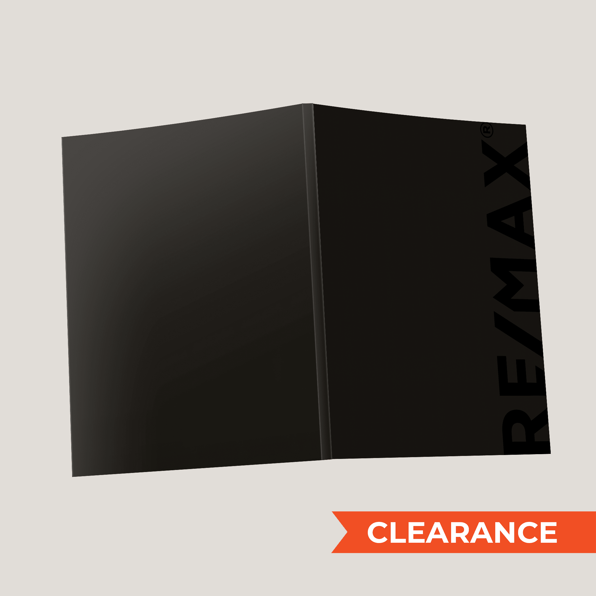 Re/Max Black Black - Lay Flat SOFTCOVER - CLEARANCE (40 Pack) - Peleman Industries Inc. -