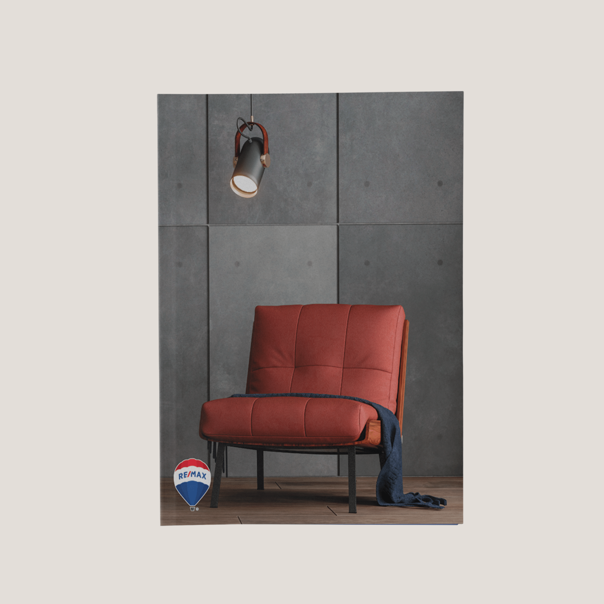 Re/Max Chair - Lay Flat POCKET FOLDER - CLEARANCE (40 Pack) - Peleman Industries Inc. -