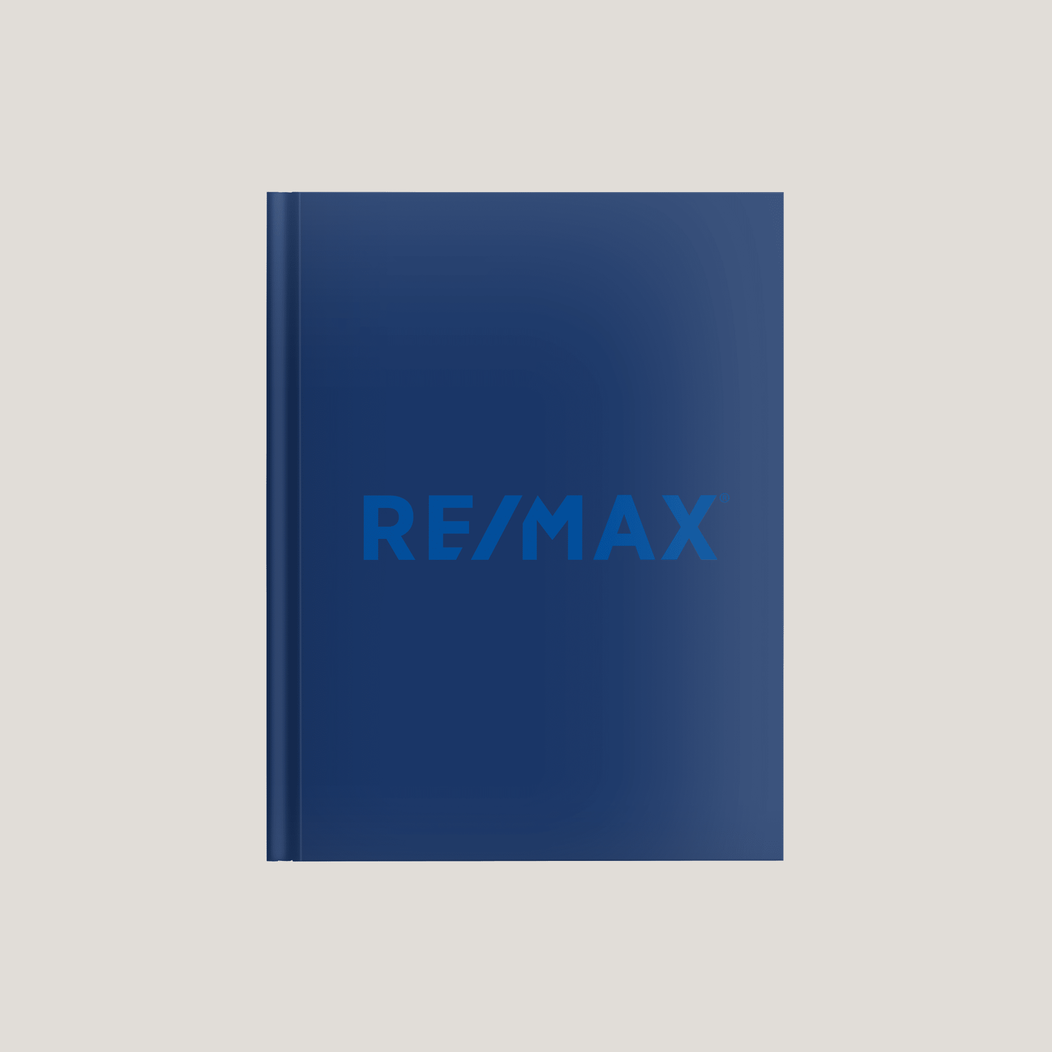 Re/Max Solid Blue - Lay Flat HARDCOVER - CLEARANCE (10 Pack) - Peleman Industries Inc. -