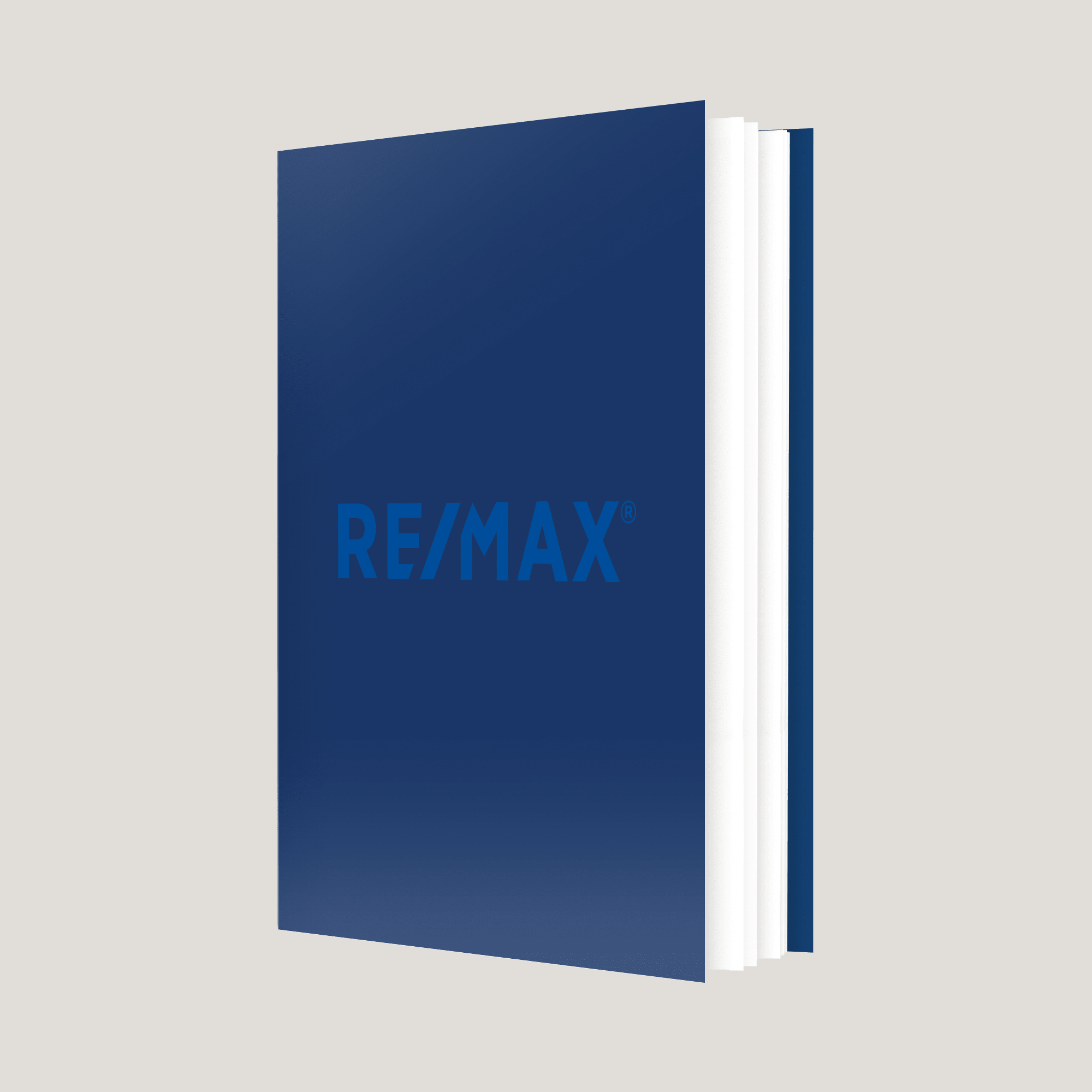 Re/Max Solid Blue - Lay Flat SOFTCOVER - CLEARANCE (40 Pack) - Peleman Industries Inc. -