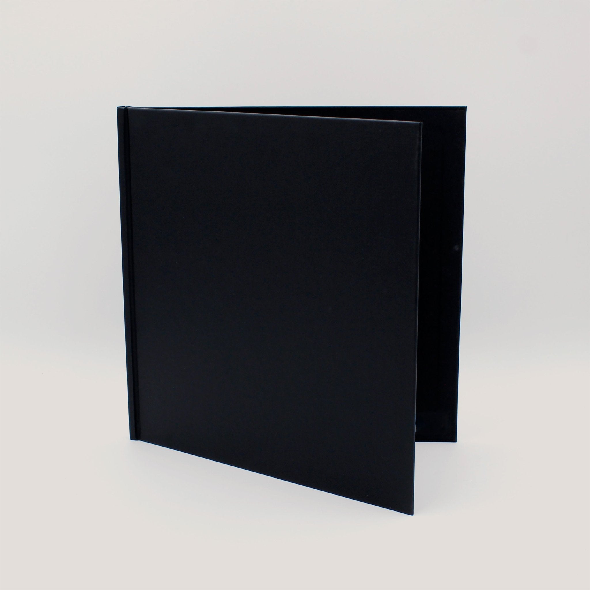 Standard 12x12in Hardcovers (10 Pack) - Peleman Industries Inc. - Black Faux Linen - 15 Sheets Max -