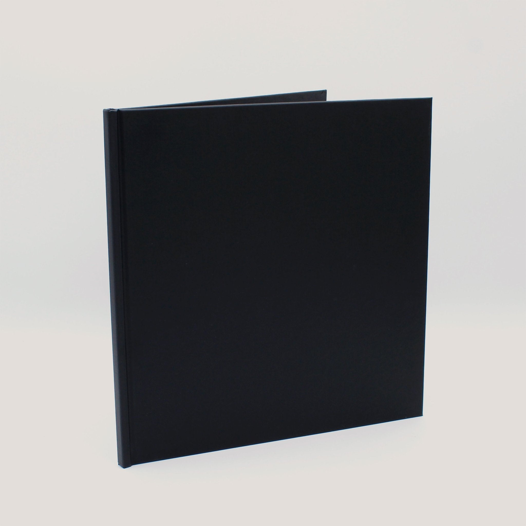 Standard 12x12in Hardcovers (10 Pack) - Peleman Industries Inc. - Black Faux Linen - 15 Sheets Max -