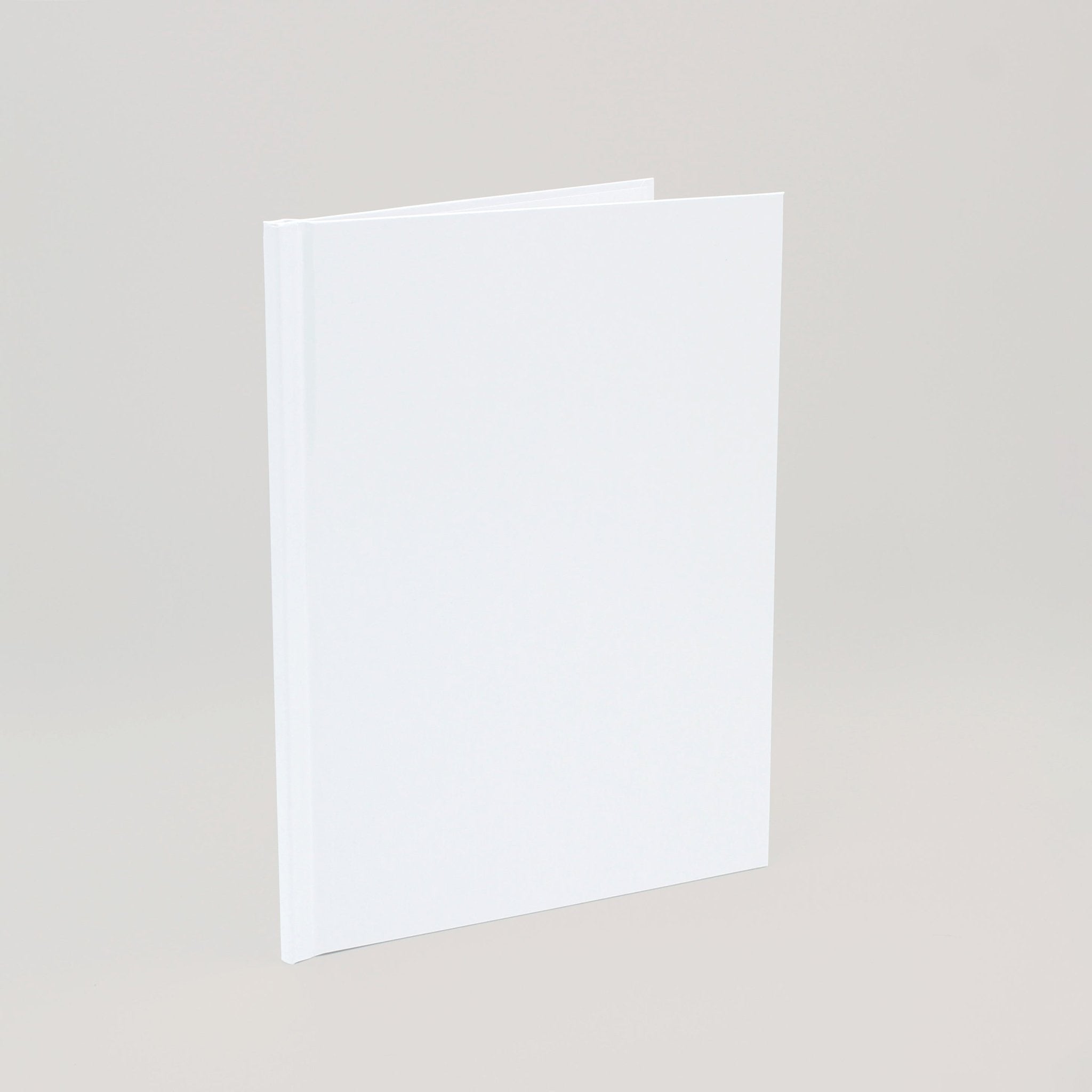 Standard Half - Letter Hardcovers - Peleman Industries Inc. - White Glossy - 30 (Spine 40) -
